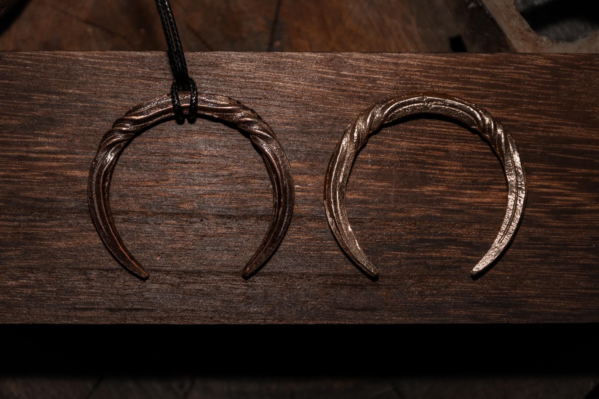 Moon Pendant Bronze Talisman, photo 2
