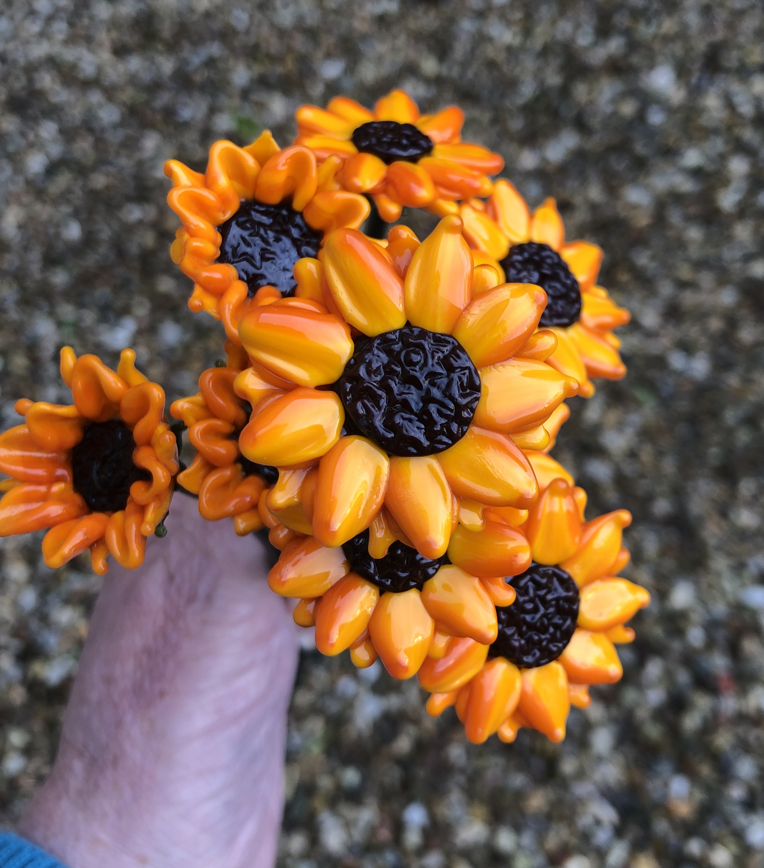 Sunflower stem - Orange Yellow, photo 6