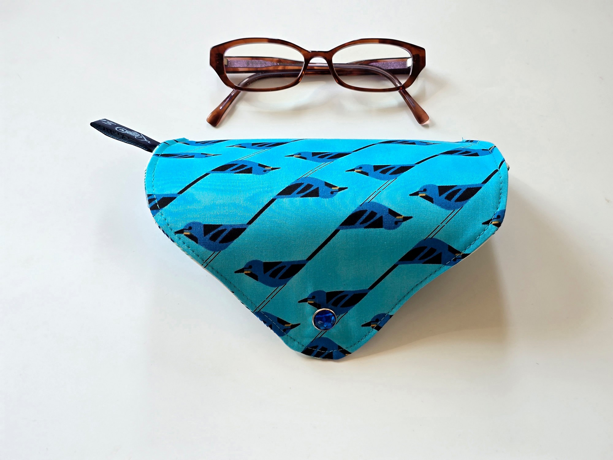 Handmade Eyeglass Case - Charley Harper - Suitable for Sunglasses and Reading Glasses, photo 4
