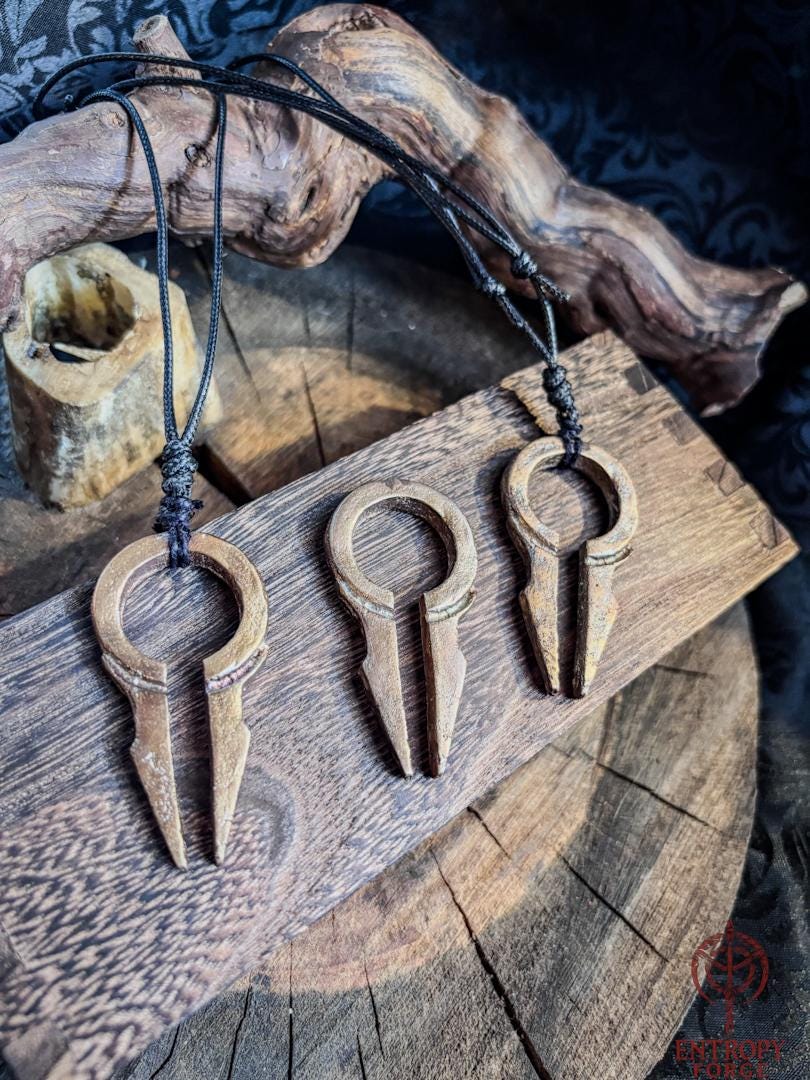 Aether - Handmade Bronze Artifact, Dark Fantasy Talisman, Pendant, Ward, photo 6