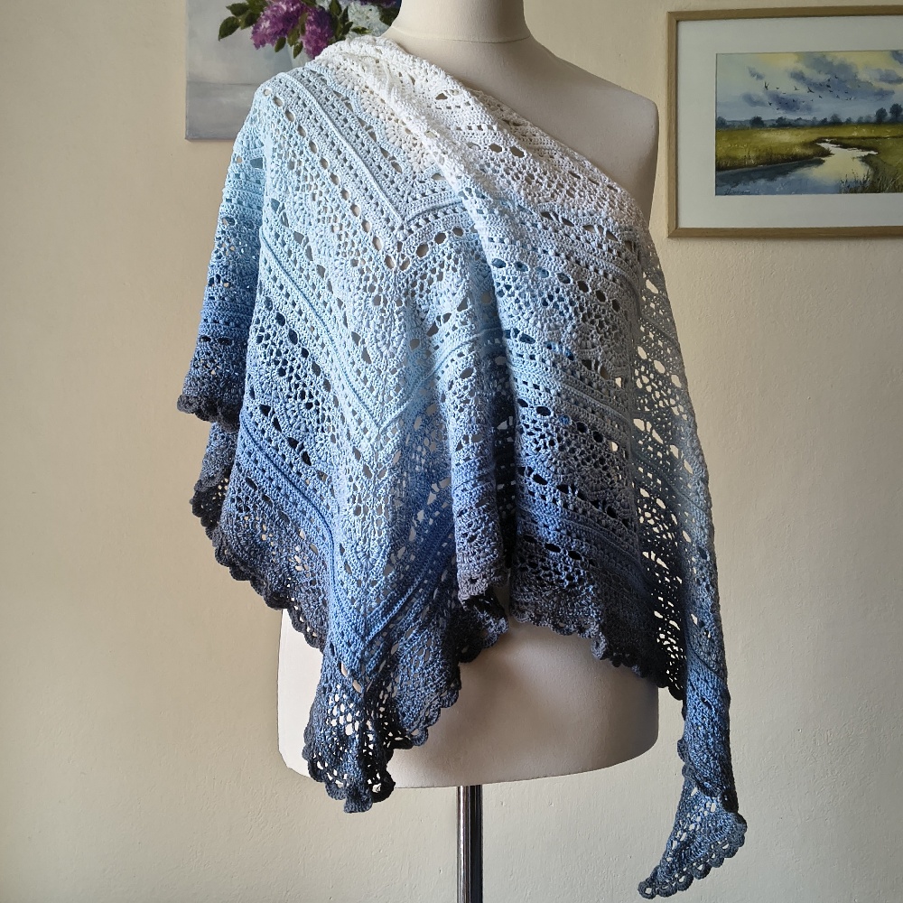 Seascape – soft, cotton scarf