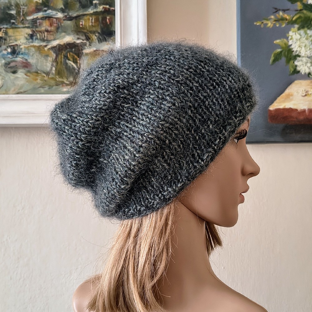 A lovely, exclusive, cosy hat made from silk and merino wool, photo 3