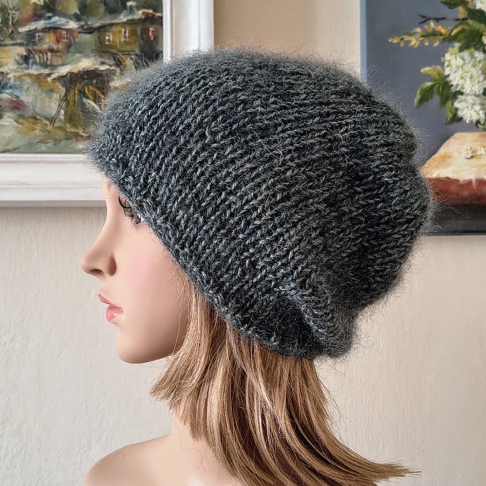 A lovely, exclusive, cosy hat made from silk and merino wool, photo 2