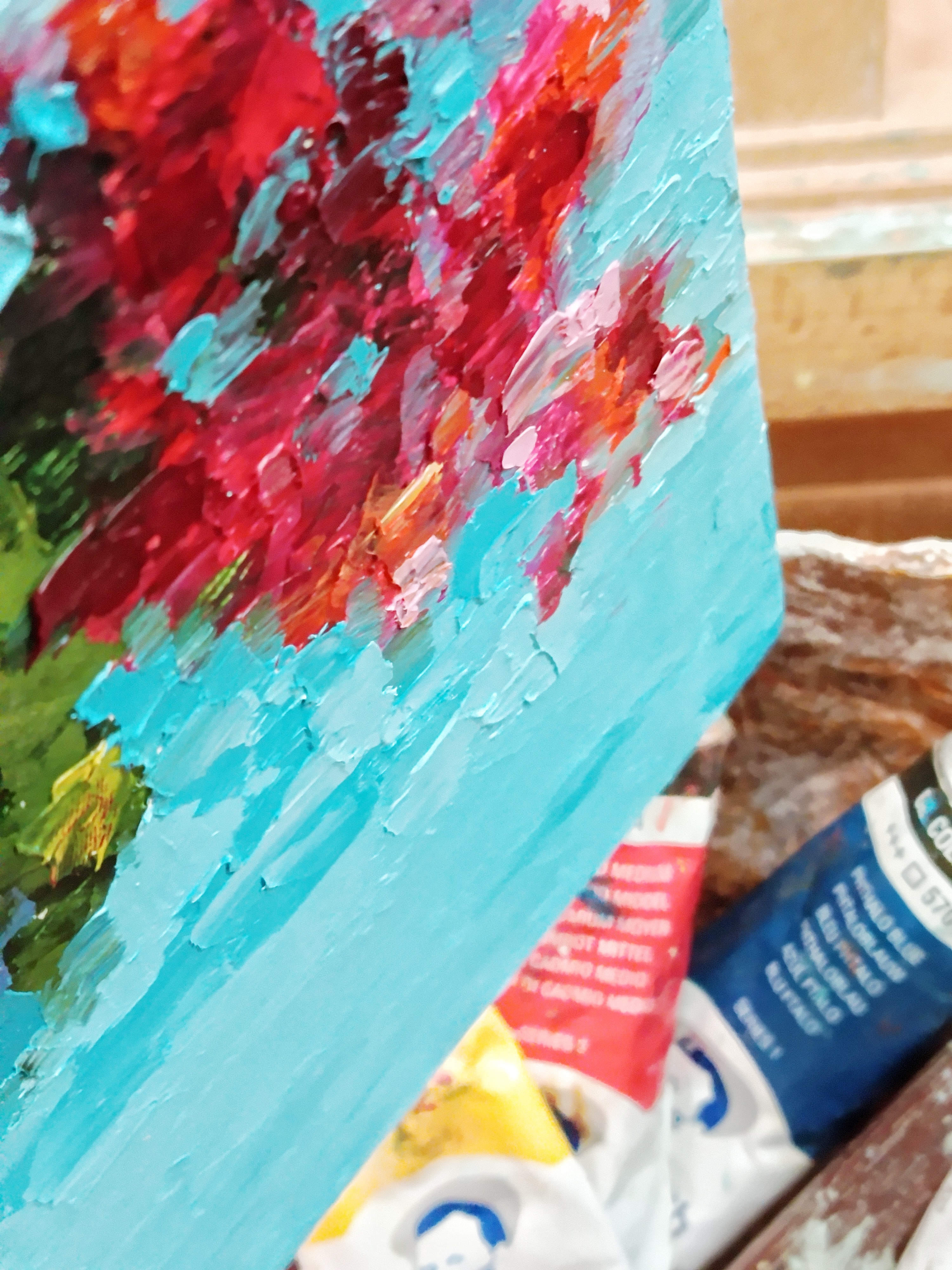 Small abstract still life painting, photo 4
