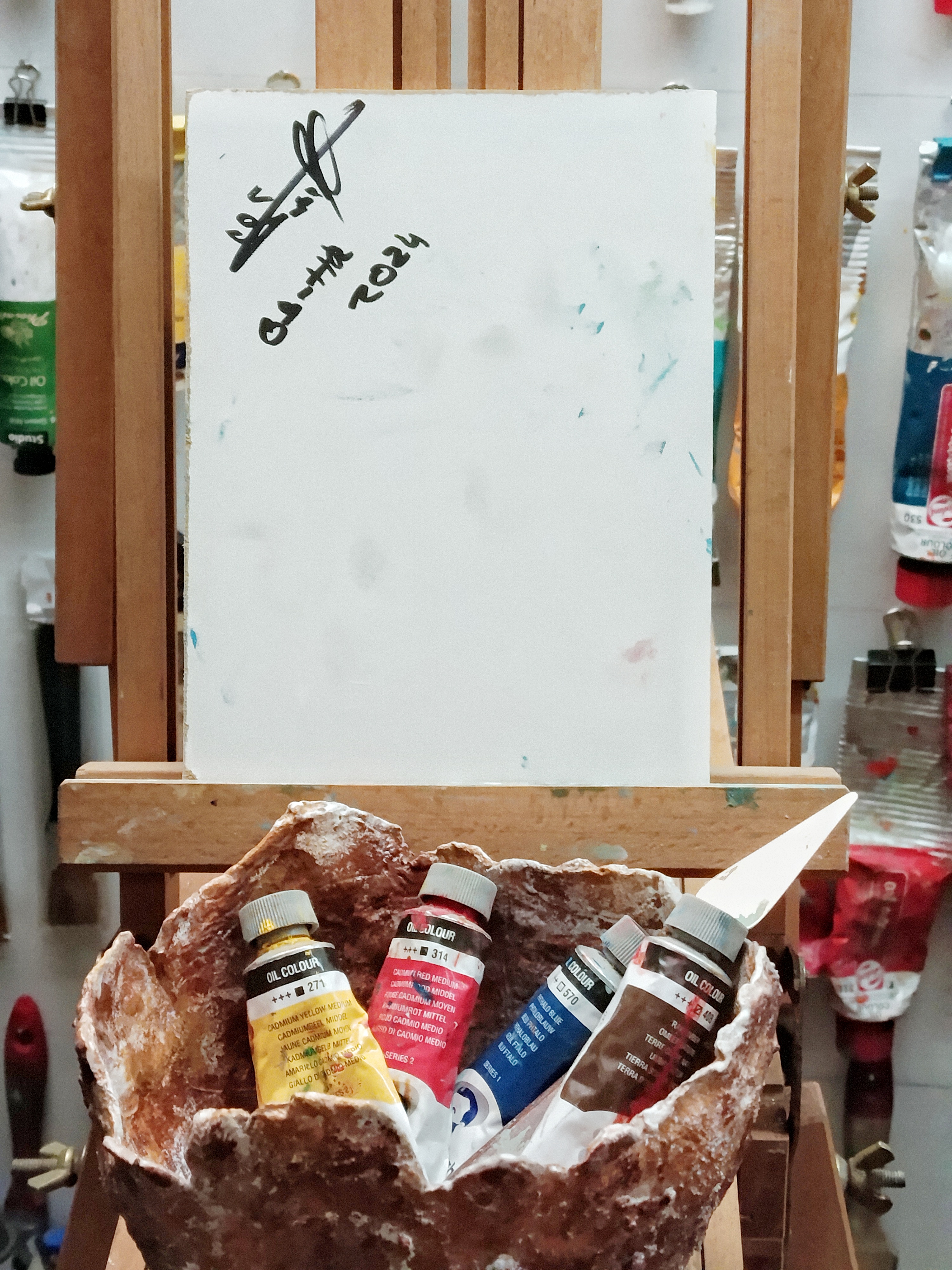 Small abstract still life painting, photo 5