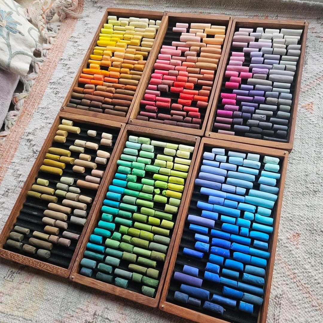 Modular/Stackable Pastel Boxes - (Each module holds 100 half sticks of pastel) - No Pastels Included, photo 2