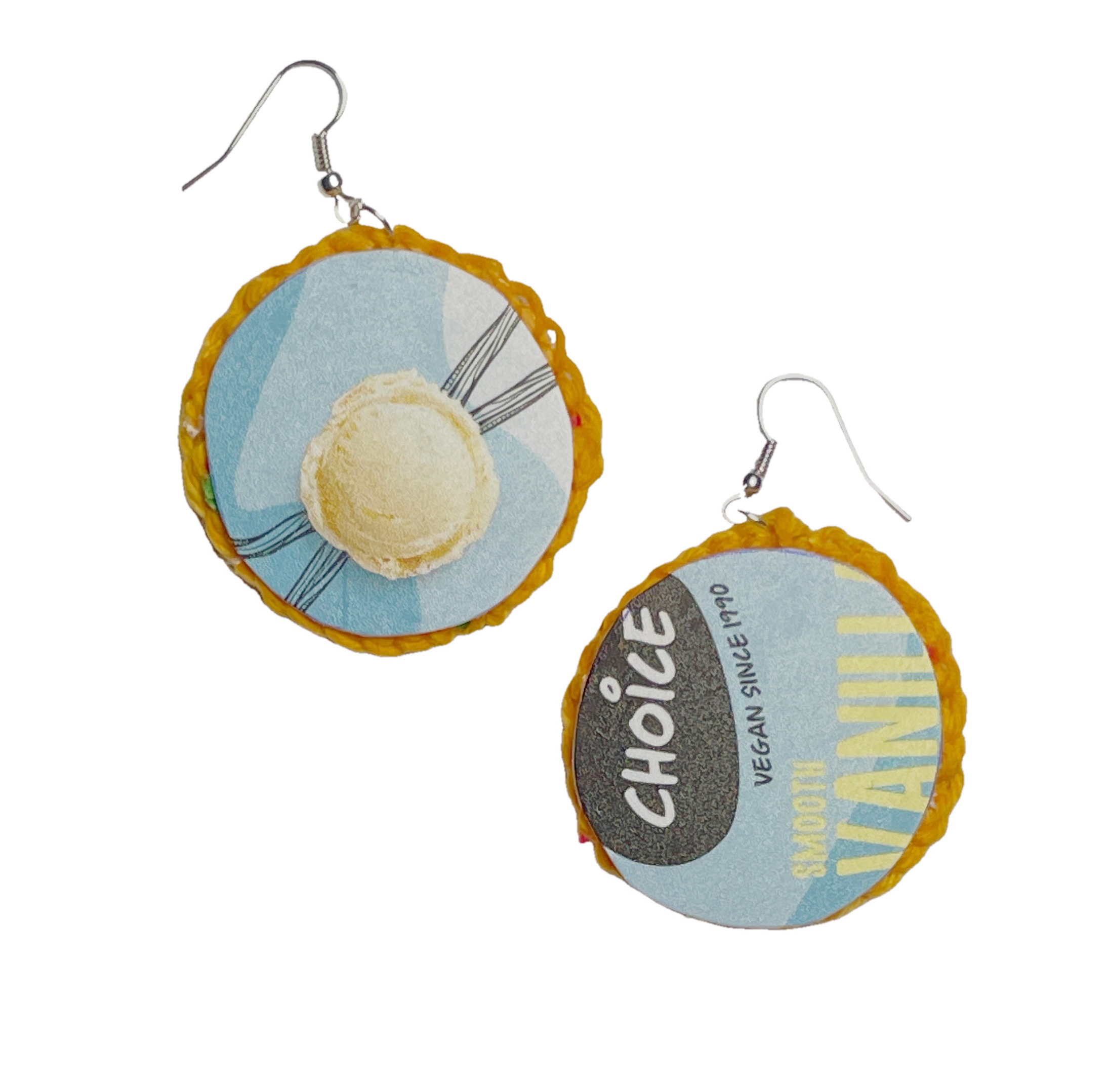 Second Life, crochet remake earrings, photo 3