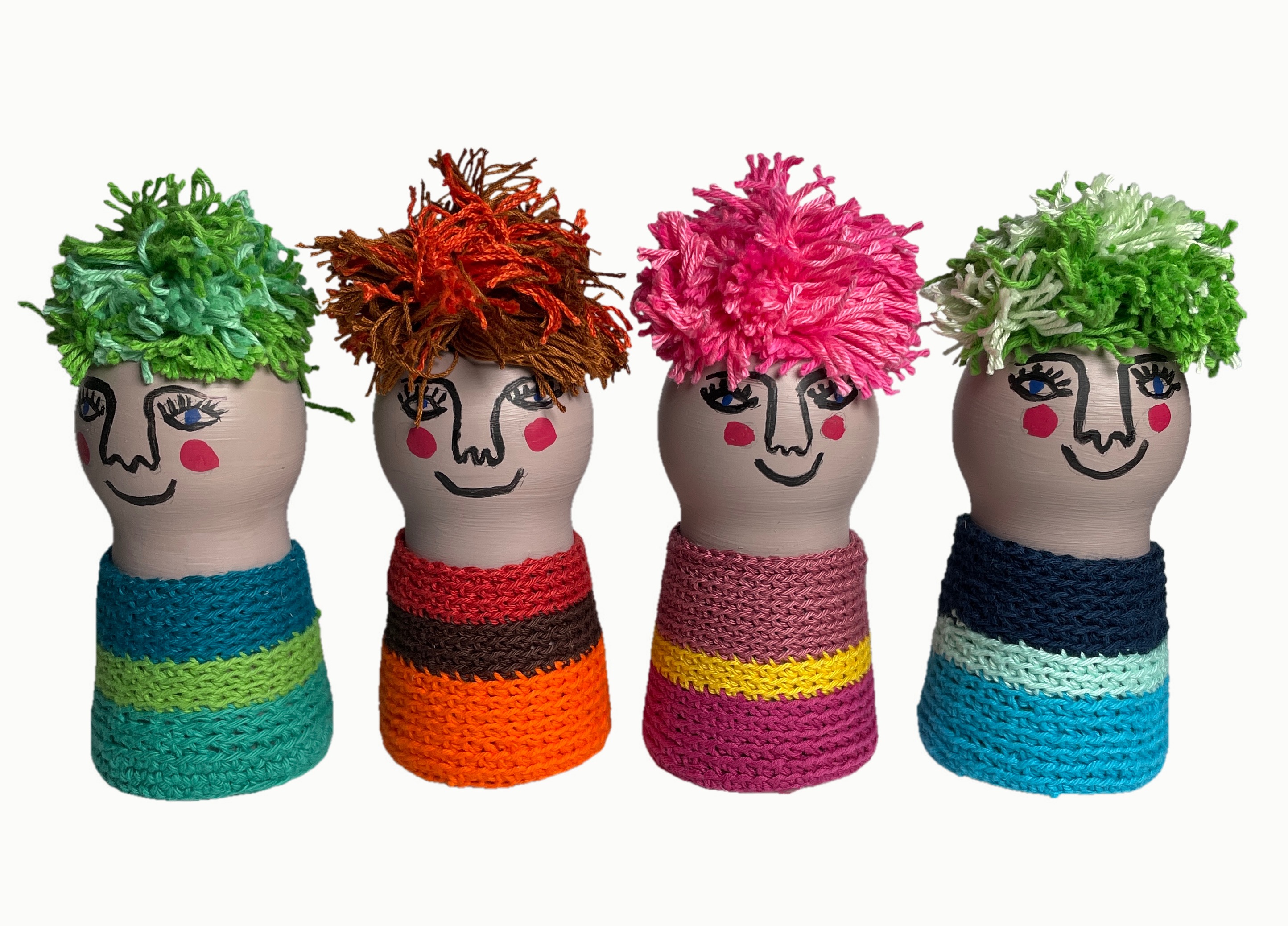 Set of four remake figurines, Bothilda, Klothilda, Gunhilda and Brunhilda, photo 2