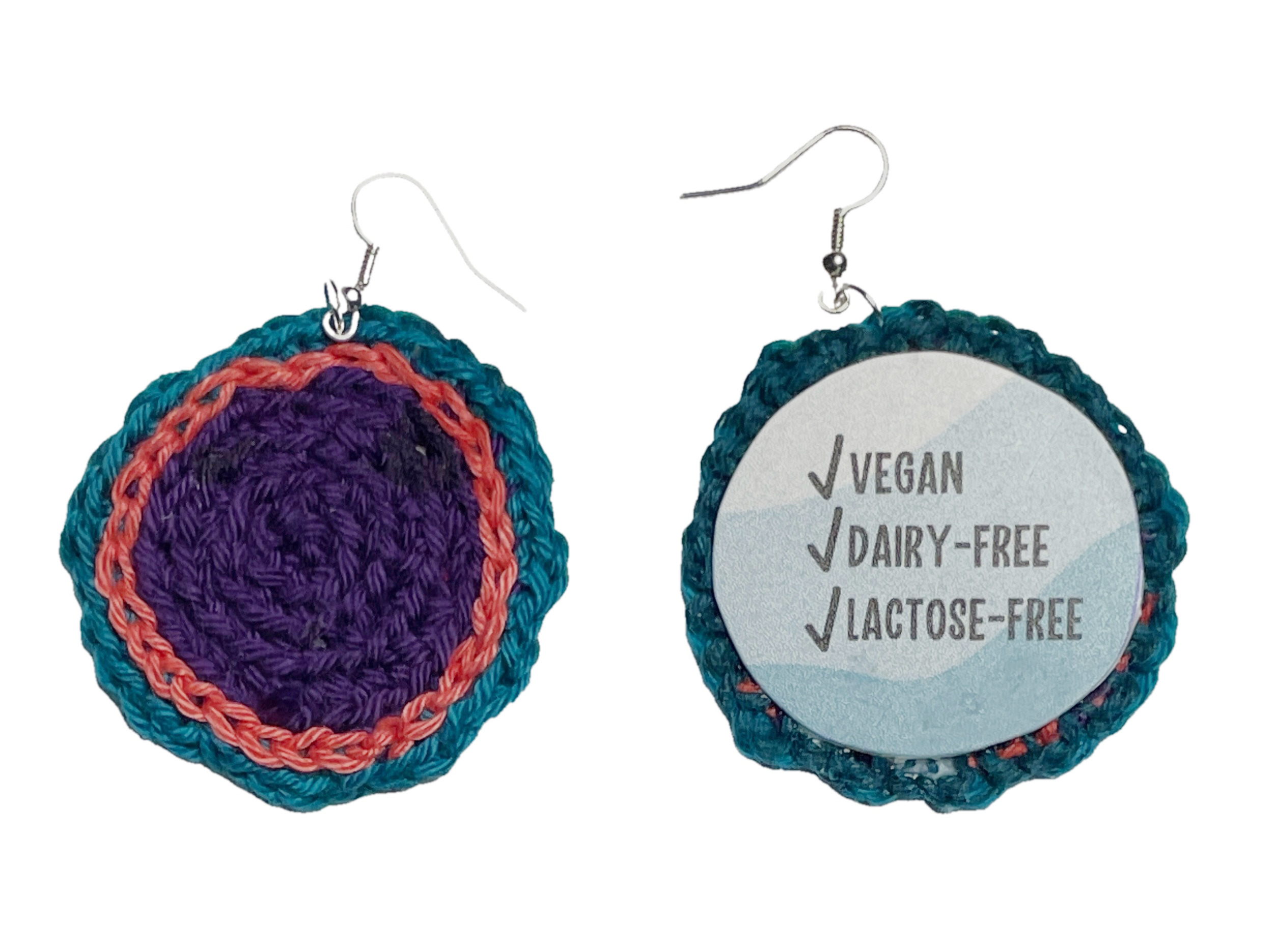 Second Life, crochet remake earrings, photo 2