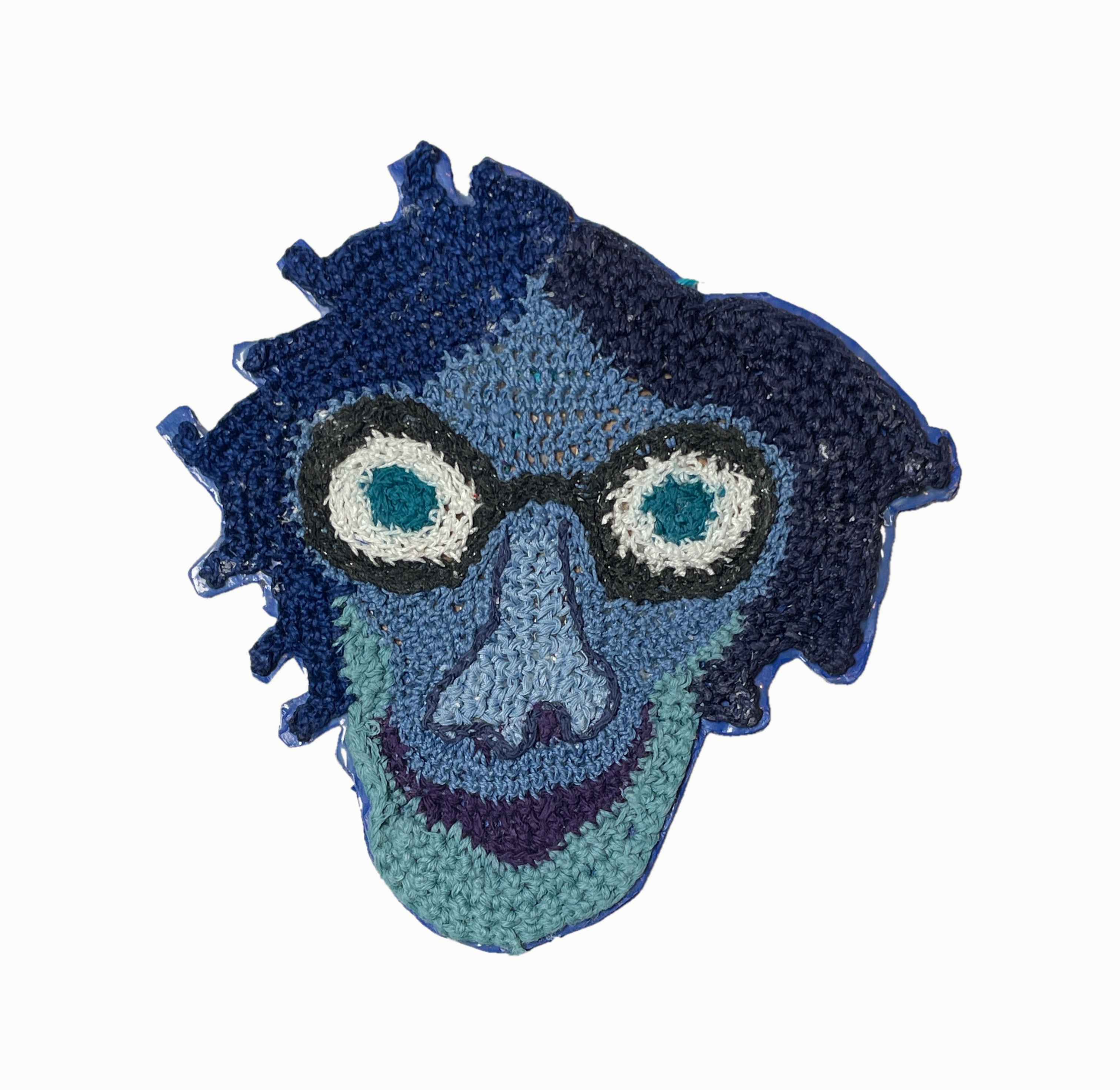 "Hello nighttime". Freeform crochet wall plaque, wall art, 5 pieces, photo 4