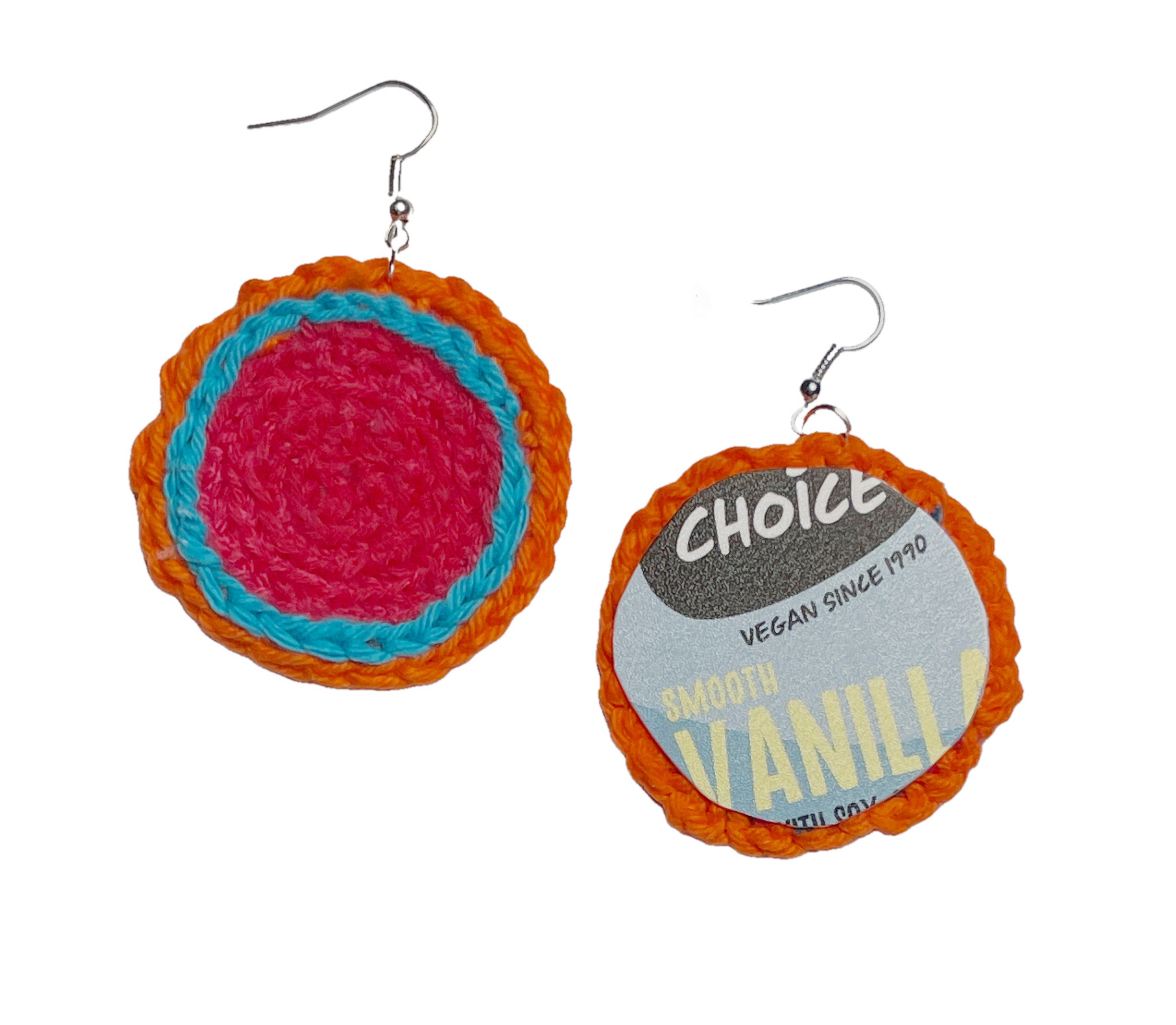 Second Life, crochet remake earrings, photo 2