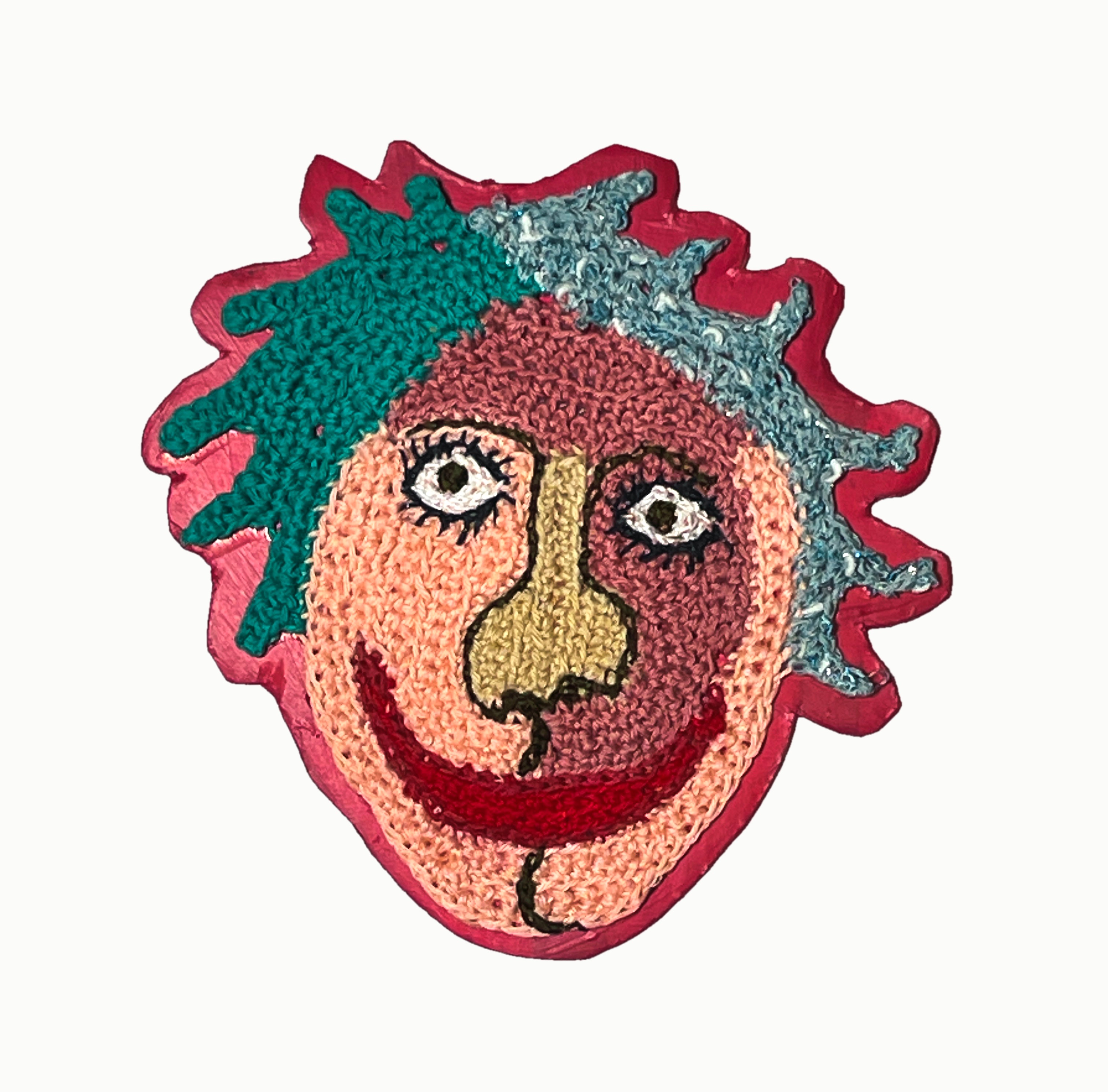 "Hello sunshine 4"  Crochet wall art, wall plaque