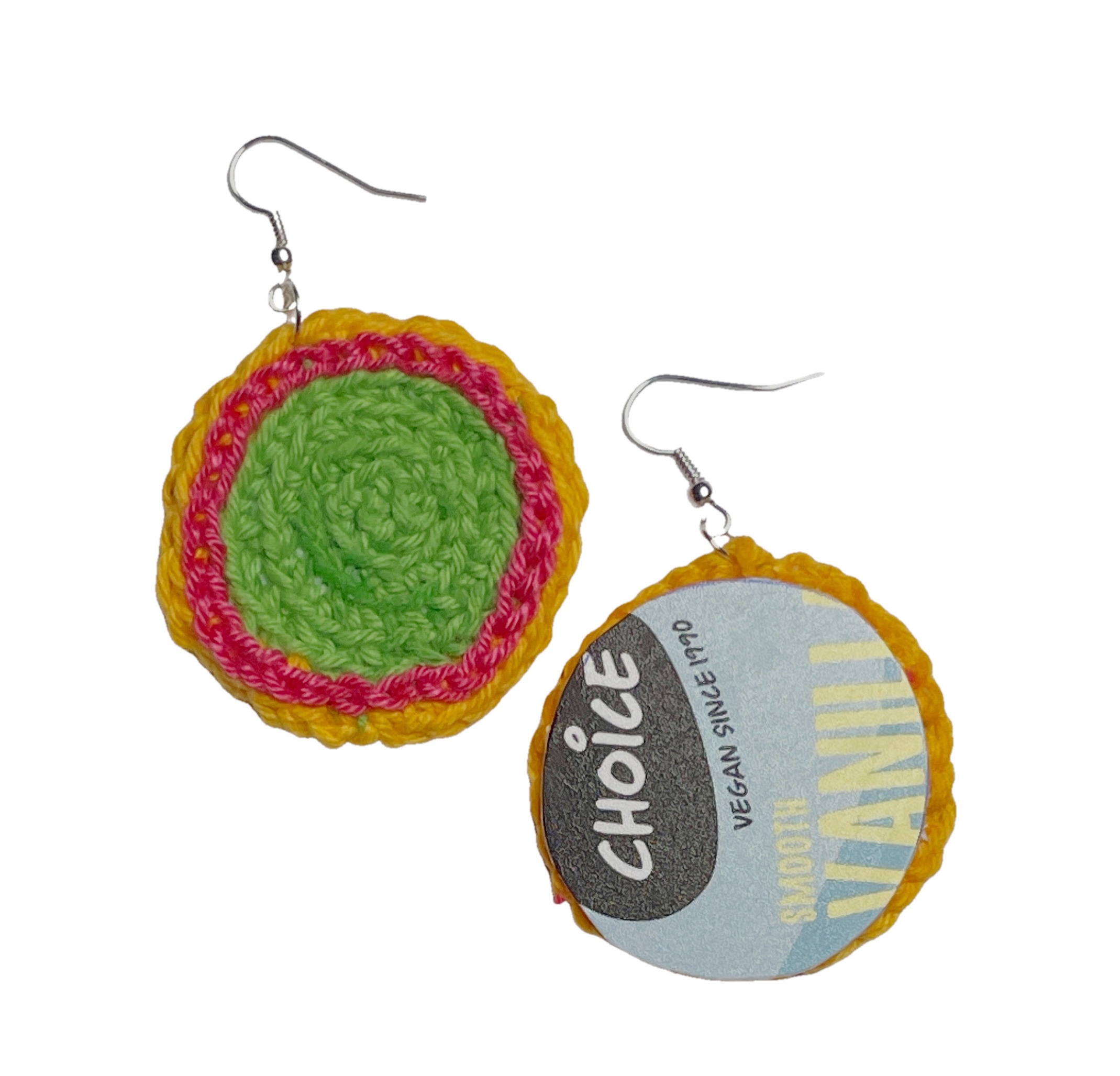 Second Life, crochet remake earrings, photo 2