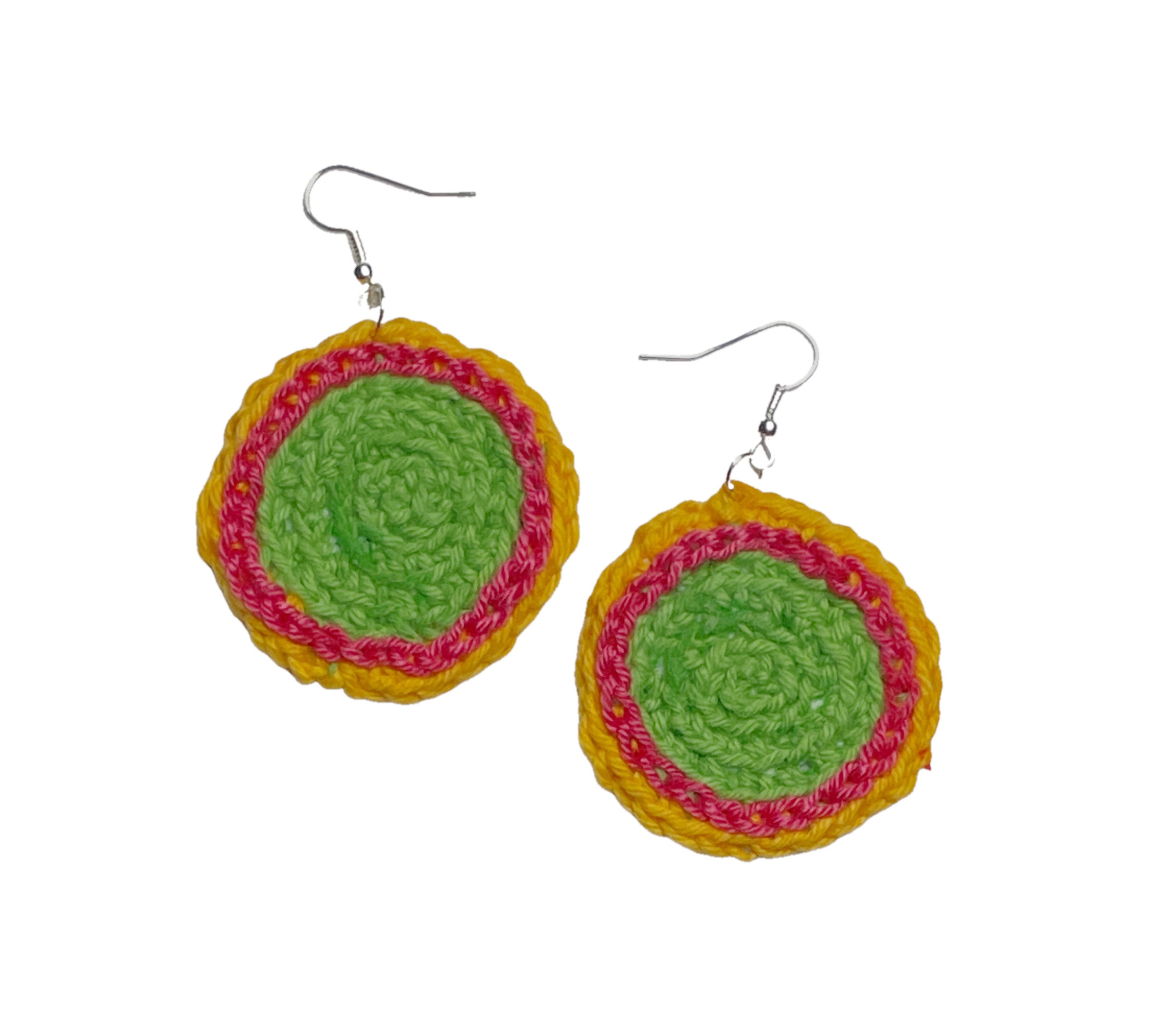 Second Life, crochet remake earrings