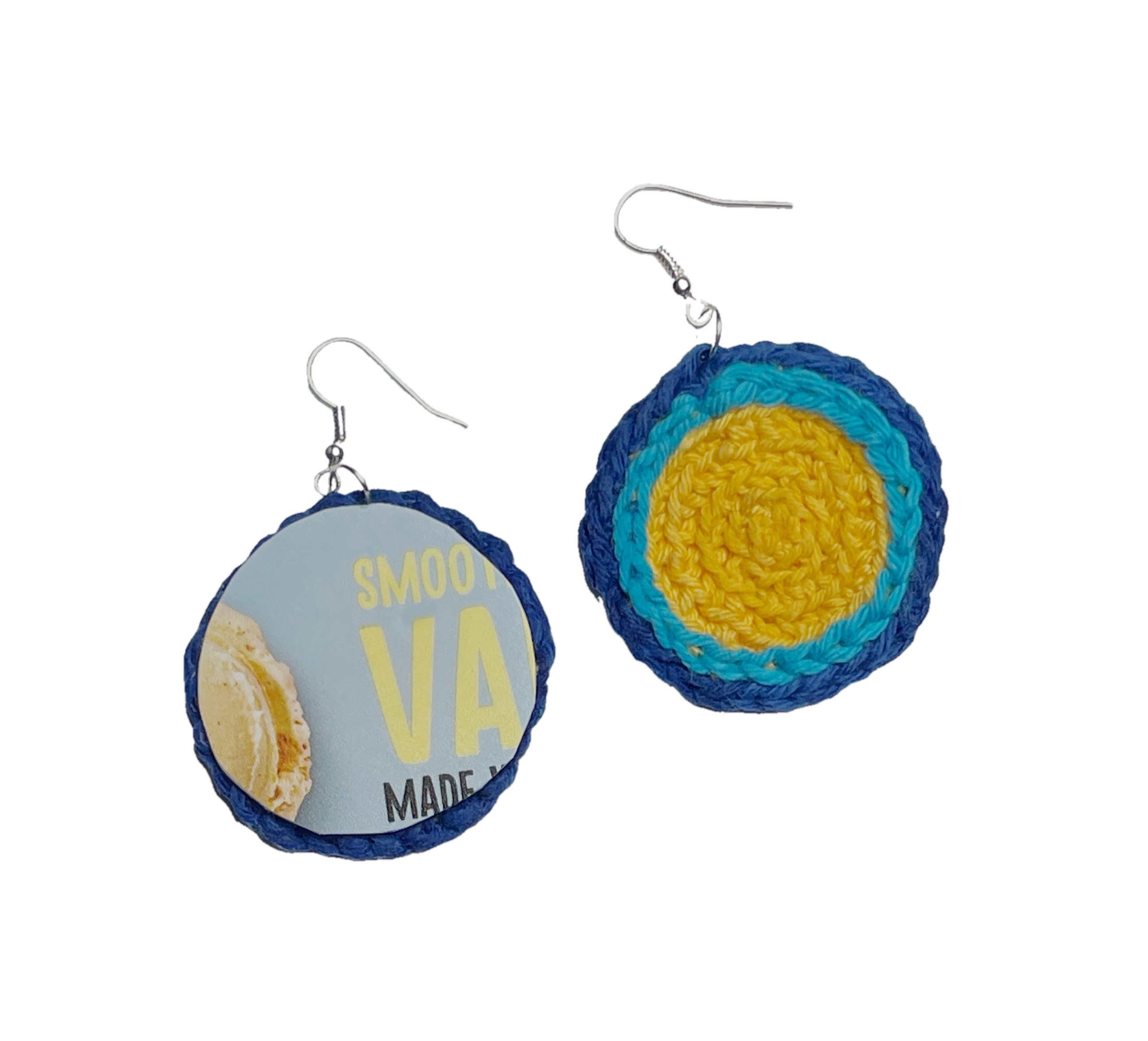 Second Life, crochet remake earrings, photo 2