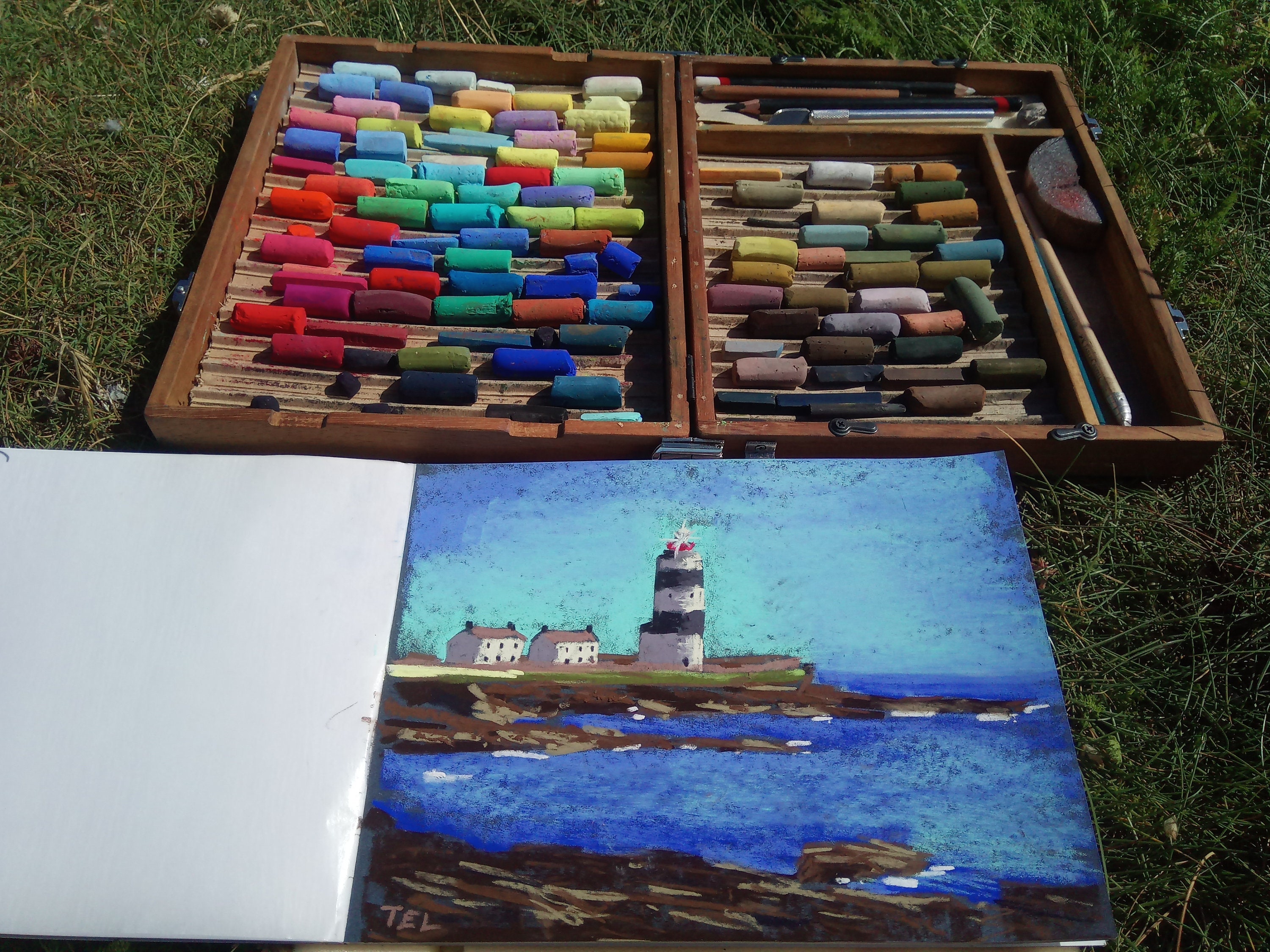 Hook Lighthouse - Original Pastel Painting 9x7' - Co. Wexford Hook Head, photo 3