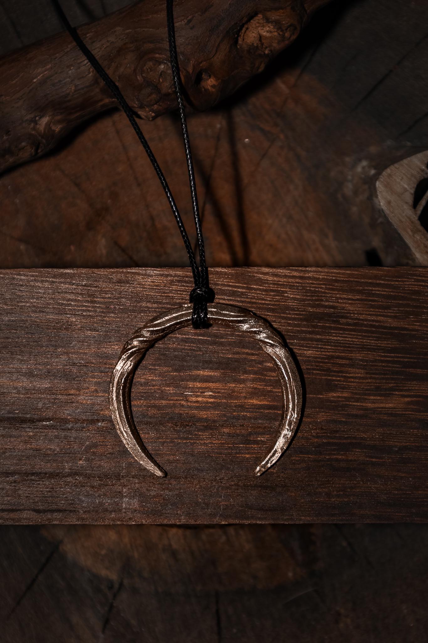 Moon Pendant Bronze Talisman, photo 3