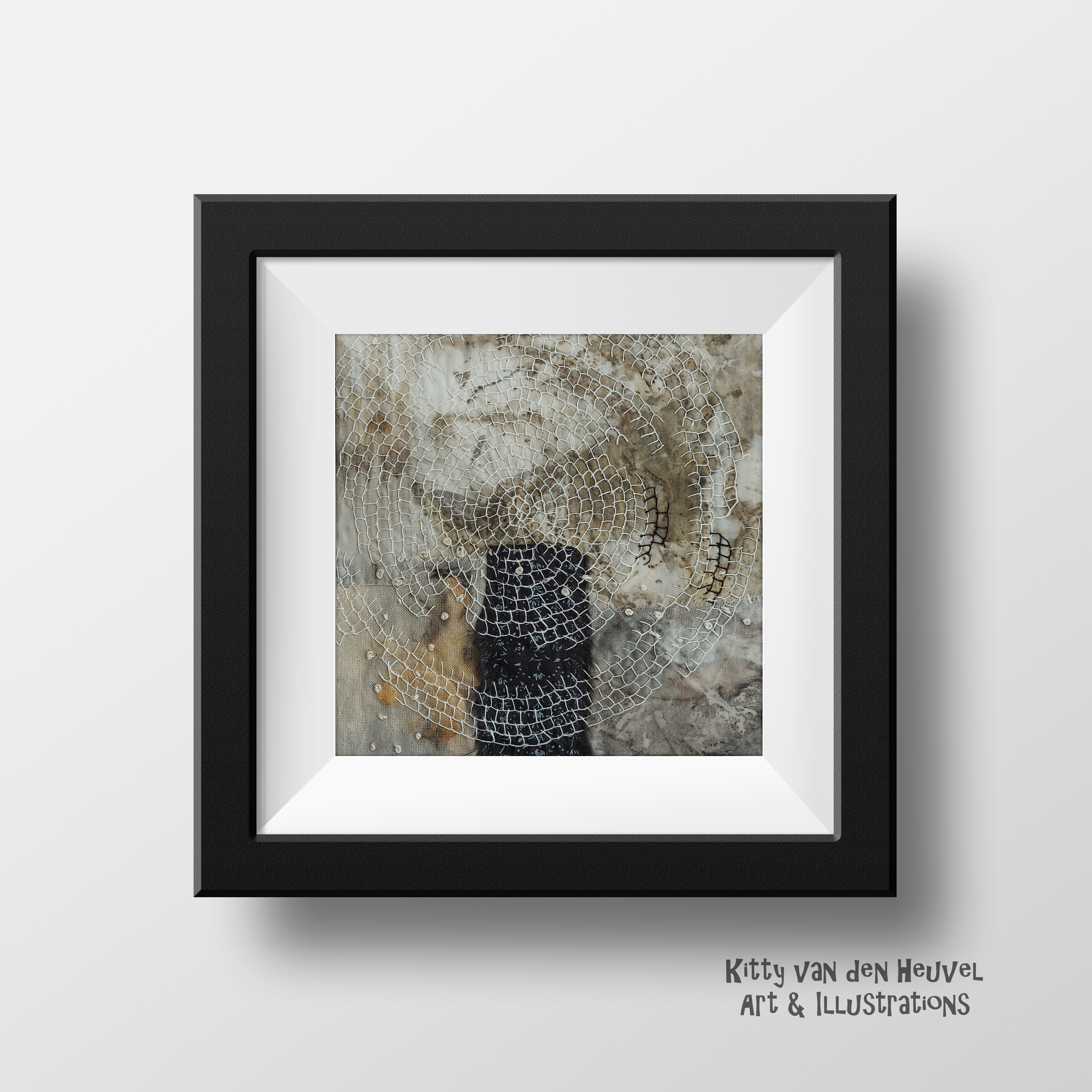 Circle of life 2 - textile artwork