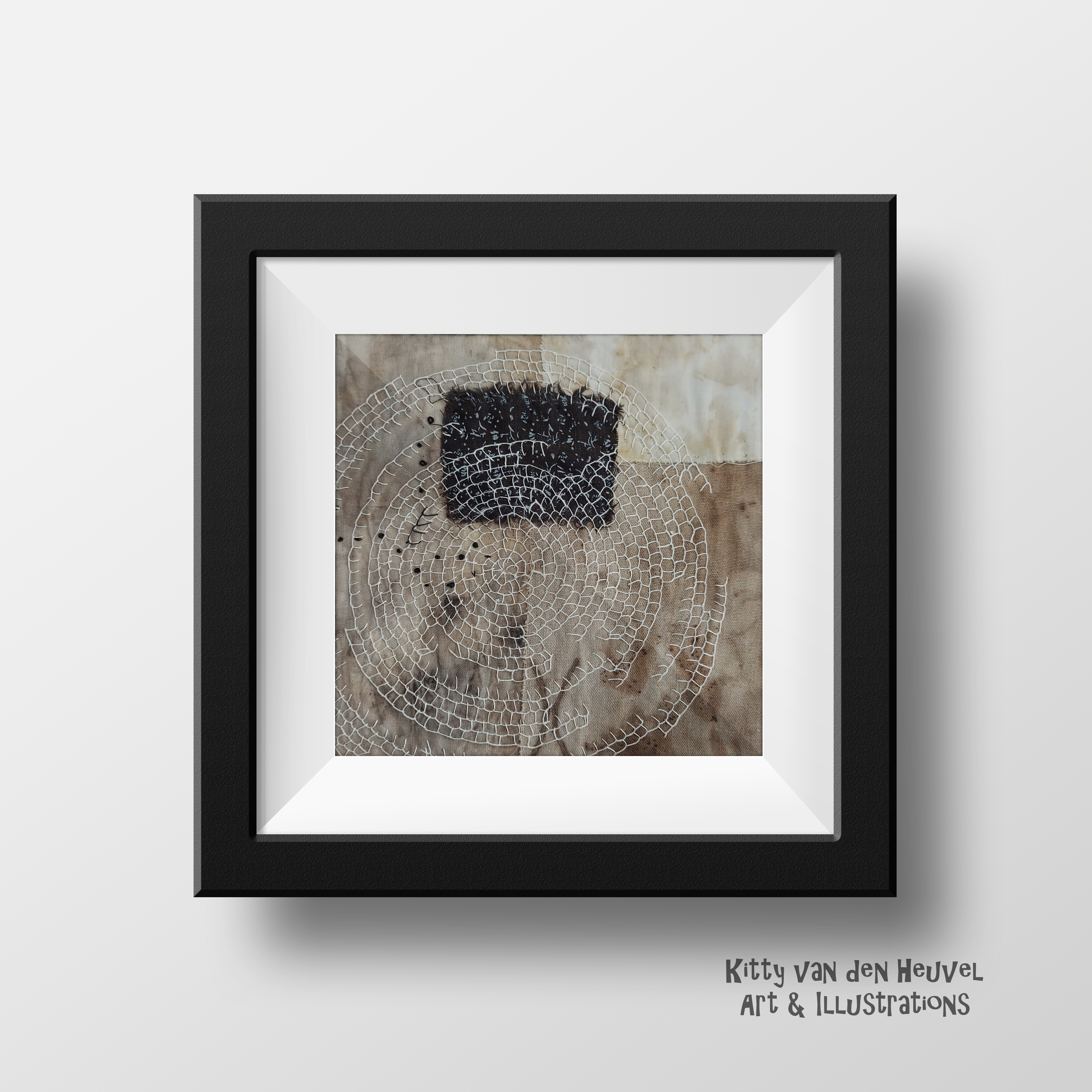 Circle of life 5 - textile artwork