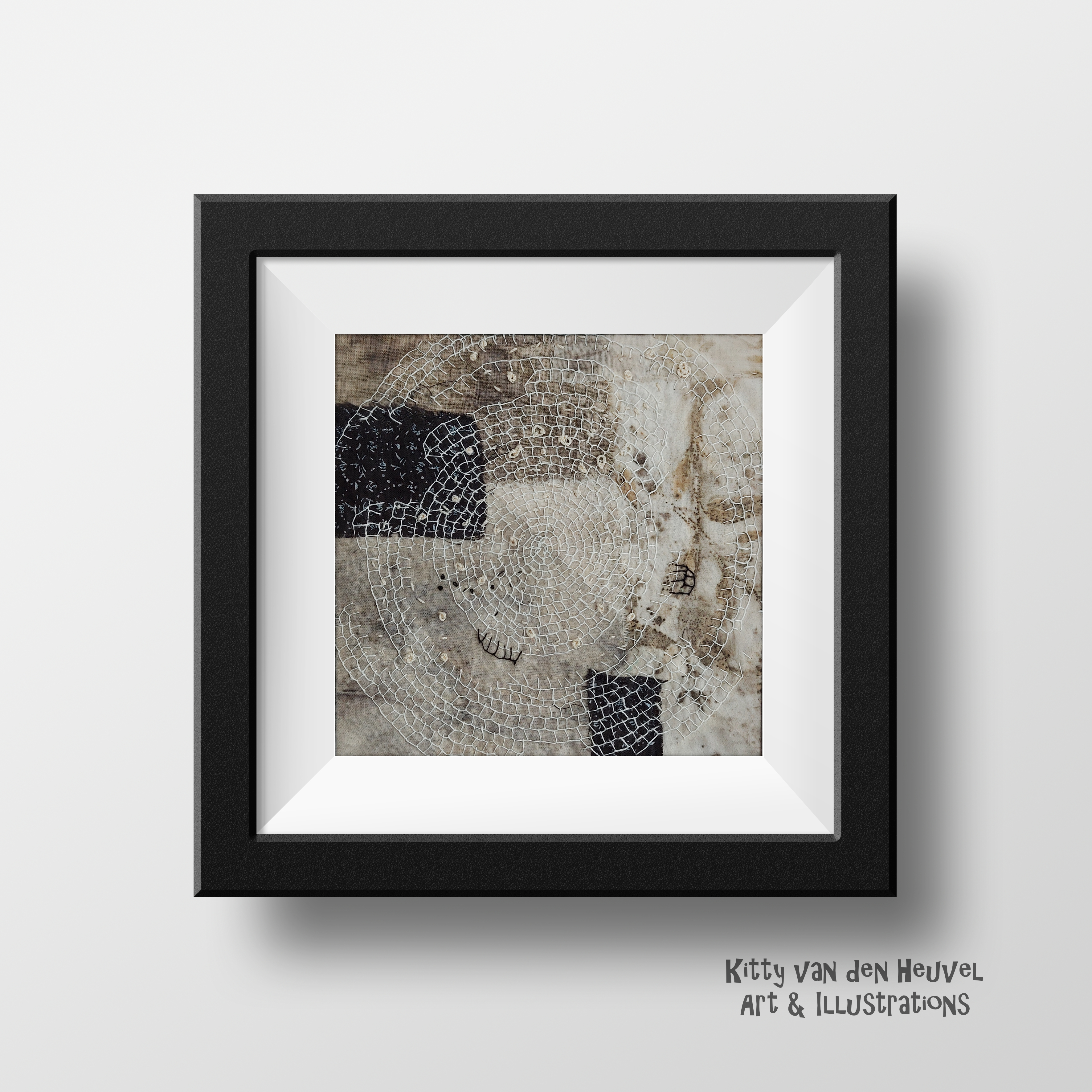 Circle of life 6 - textile artwork