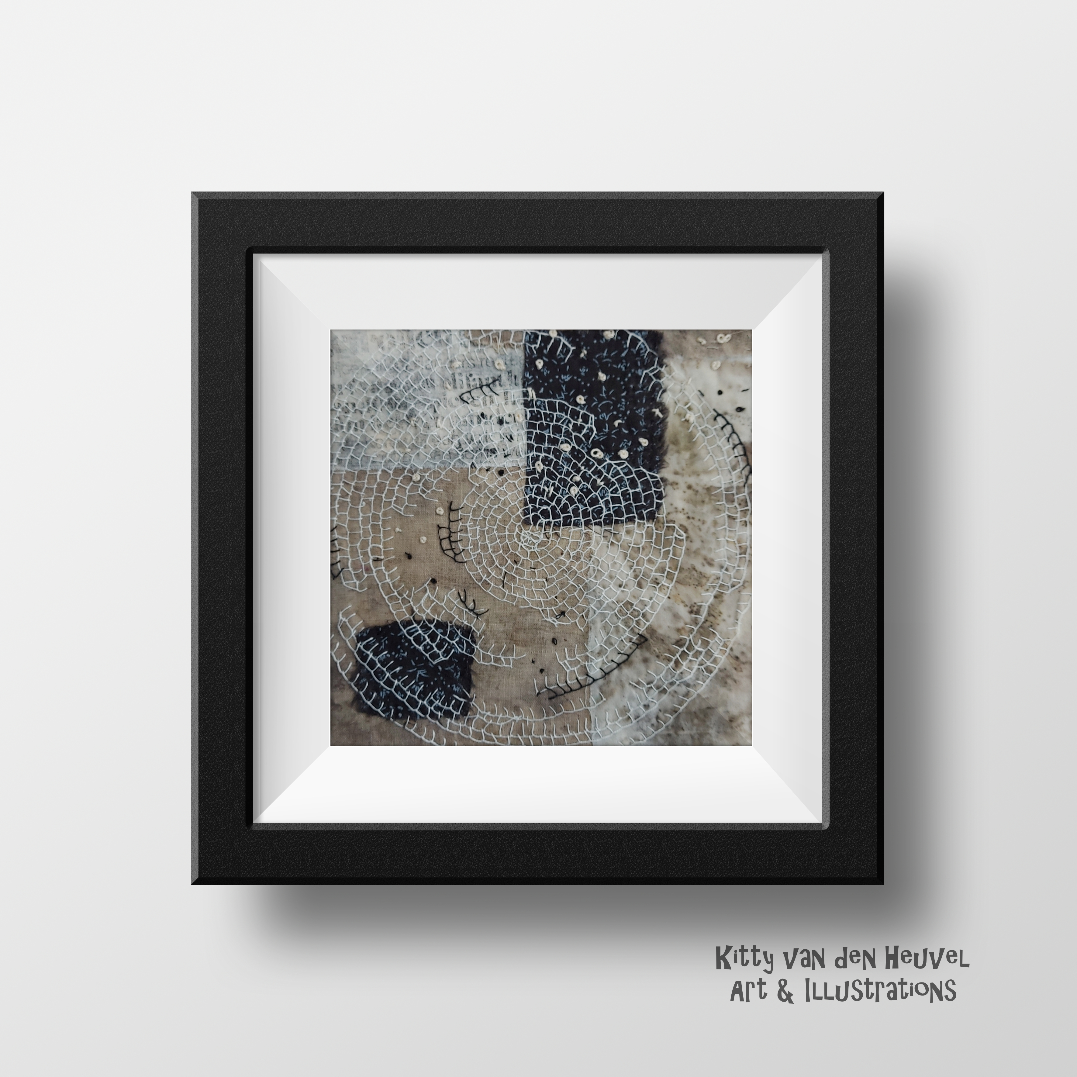 Circle of life 3 - textile artwork