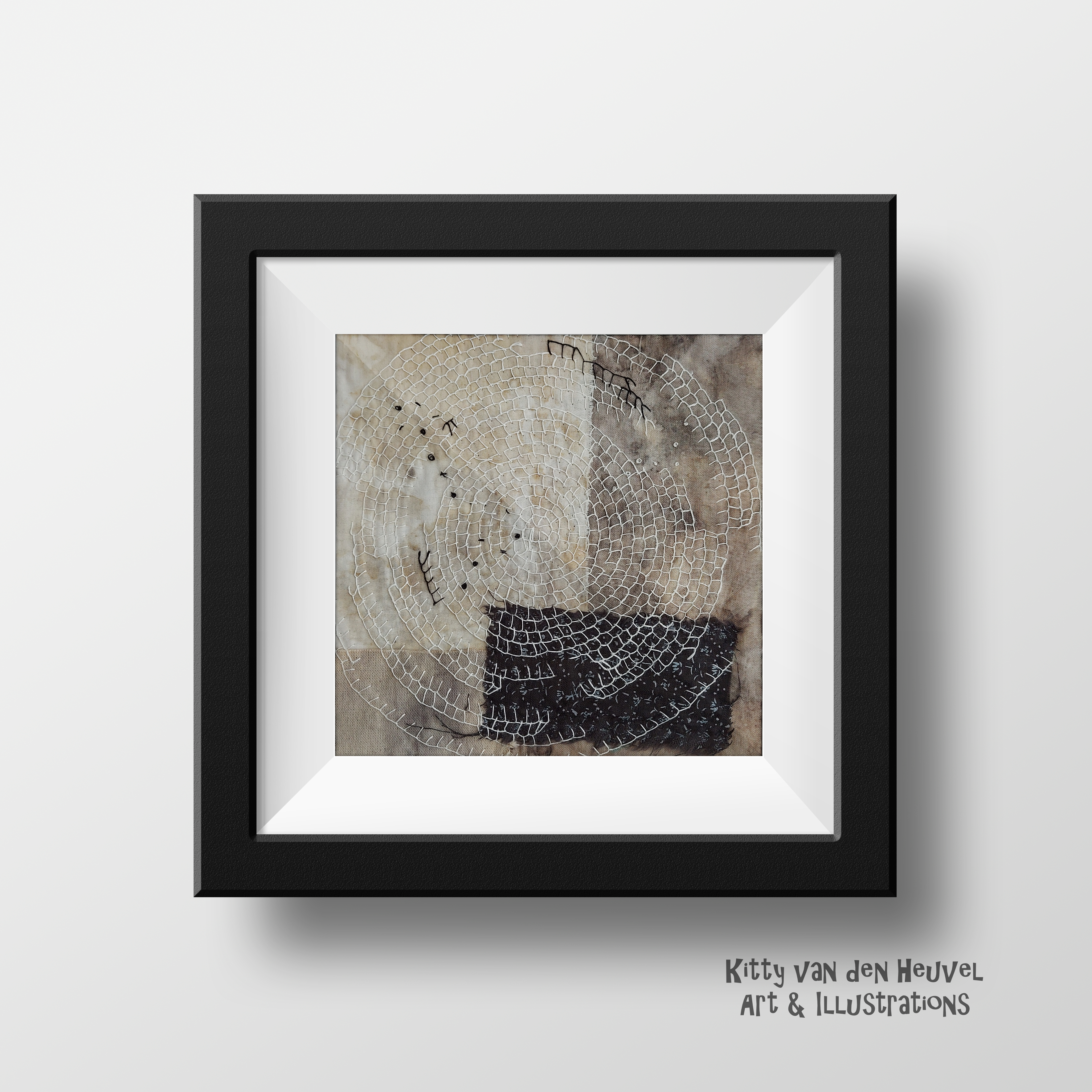 Circle of life 9 - textile artwork
