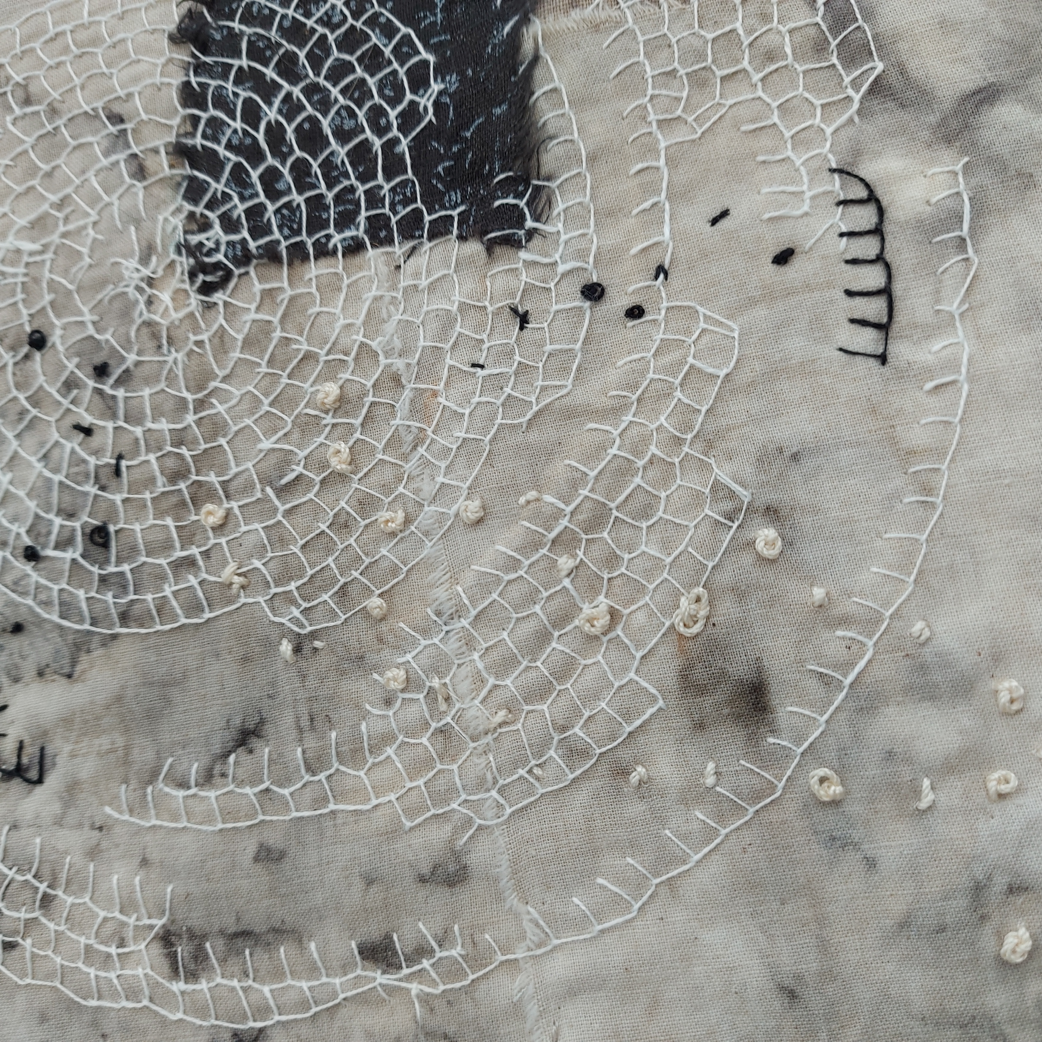 Circle of life 7 - textile artwork, photo 4