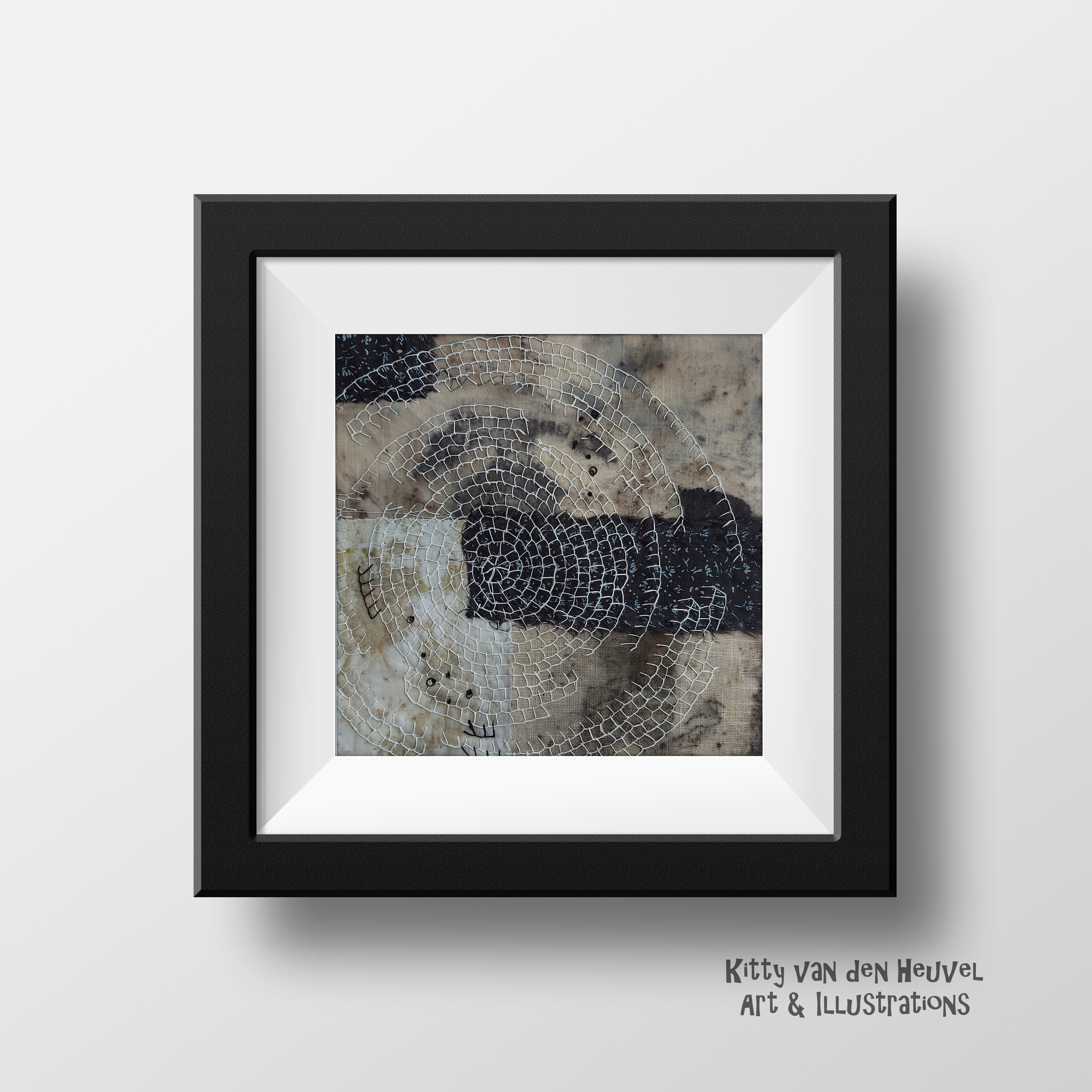 Circle of life 4 - textile artwork