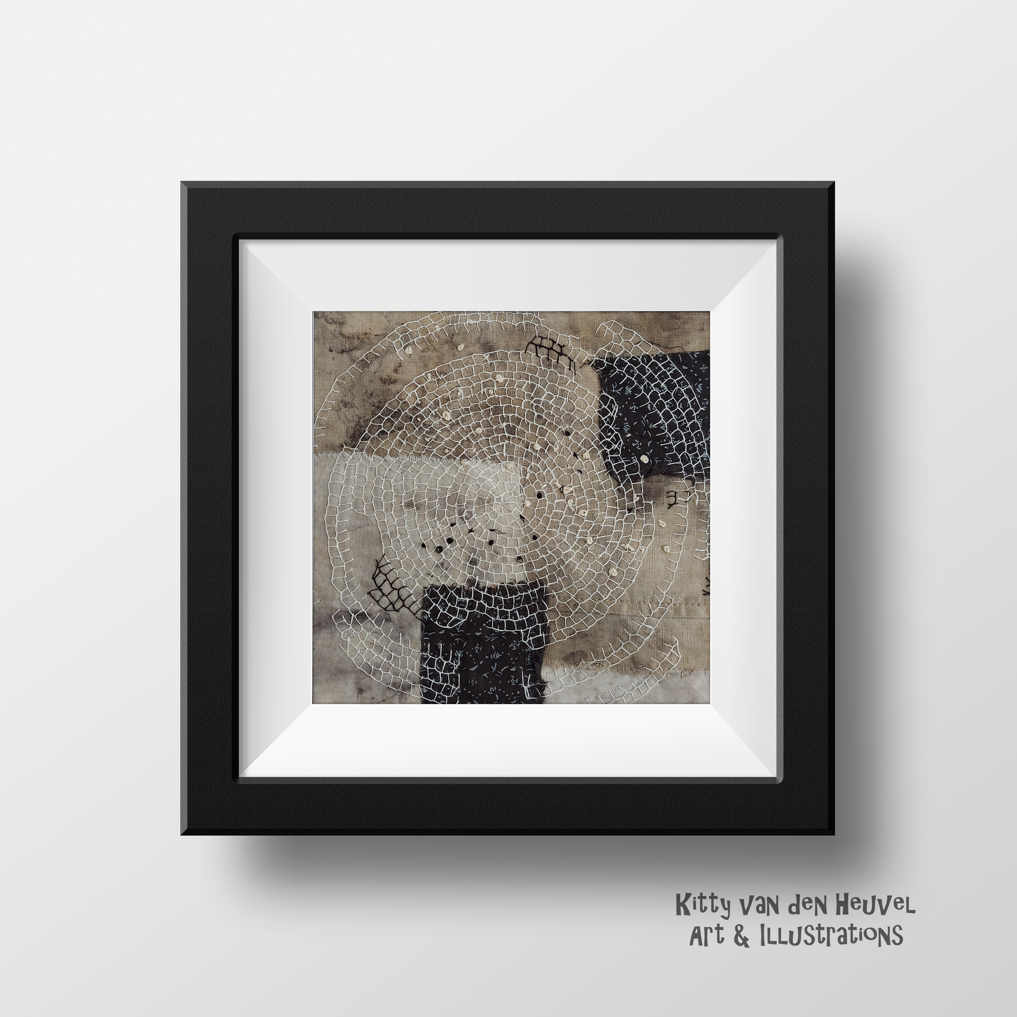 Circle of life 8 - textile artwork