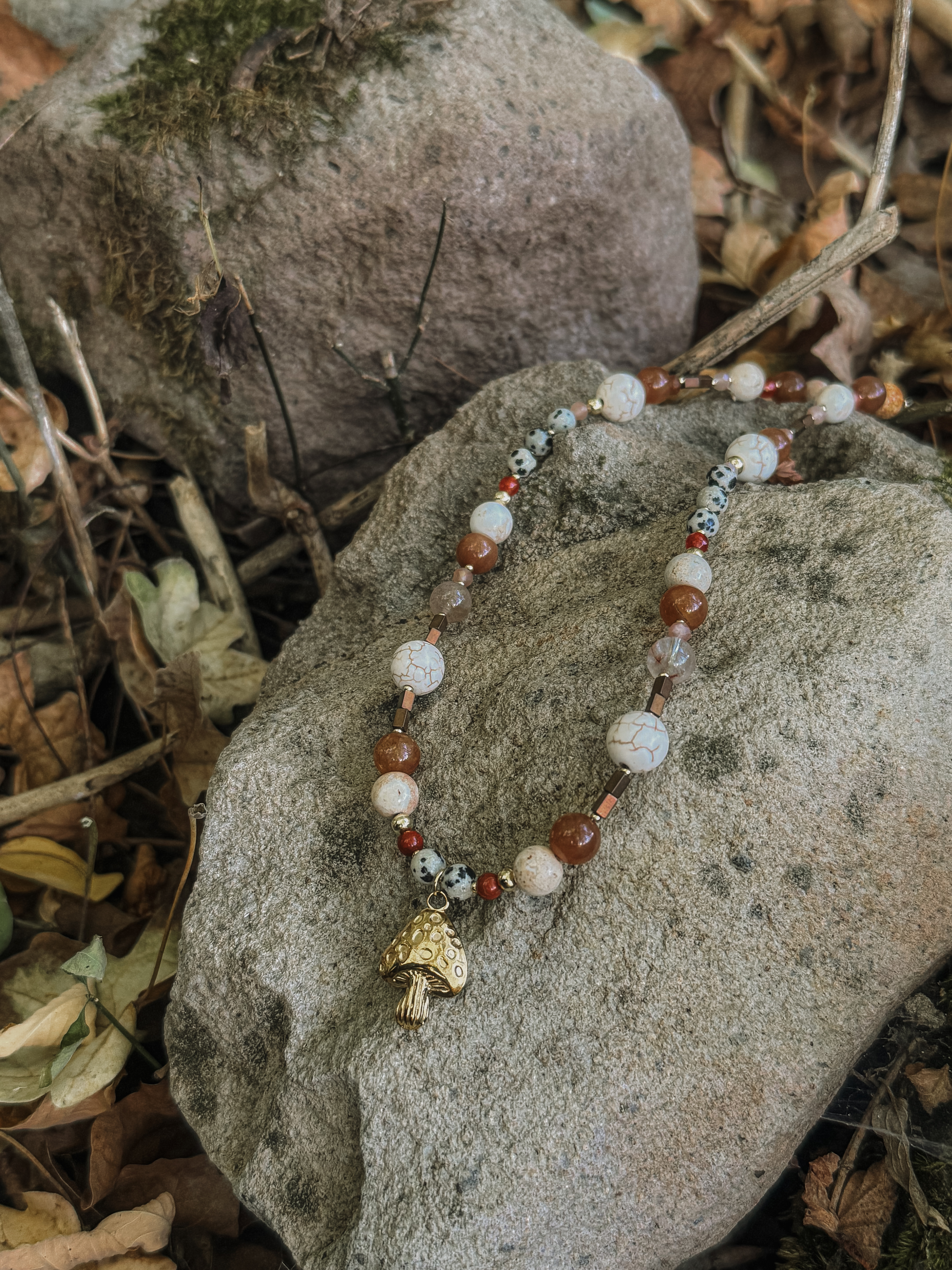 Semiprecious stones necklace , photo 5