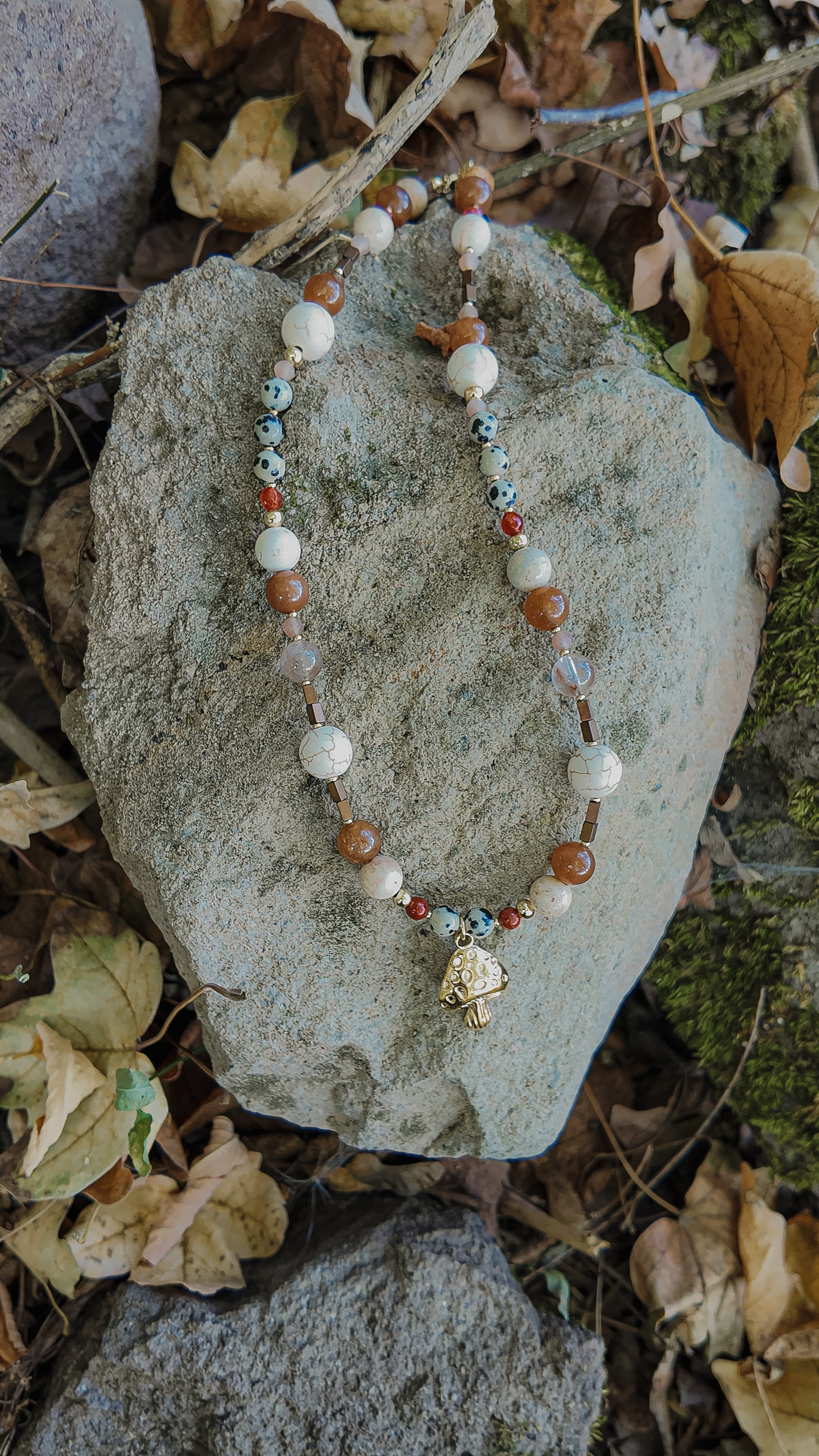 Semiprecious stones necklace , photo 2