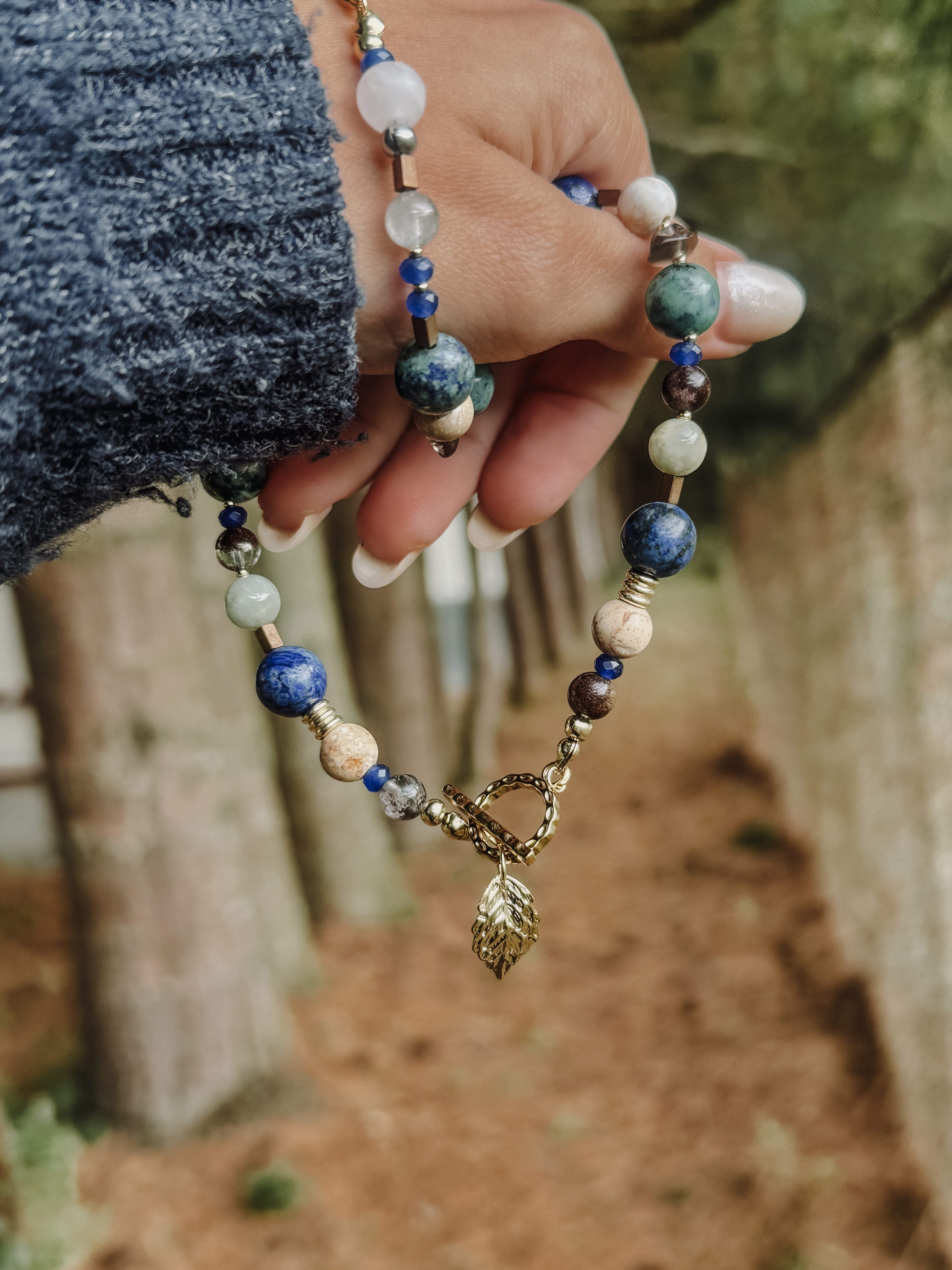 Azurite necklace, photo 6