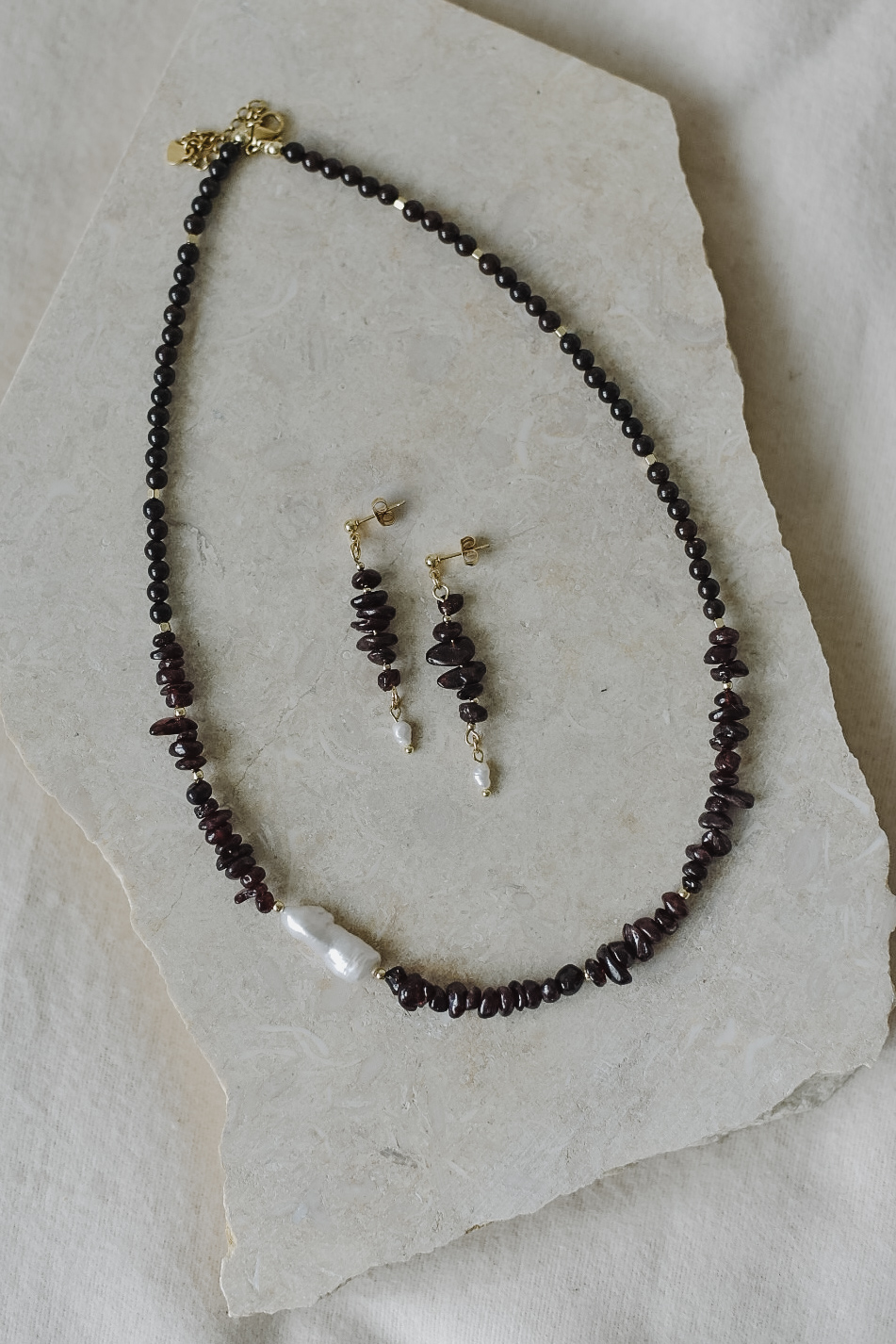Garnet and Pearls necklace, photo 5