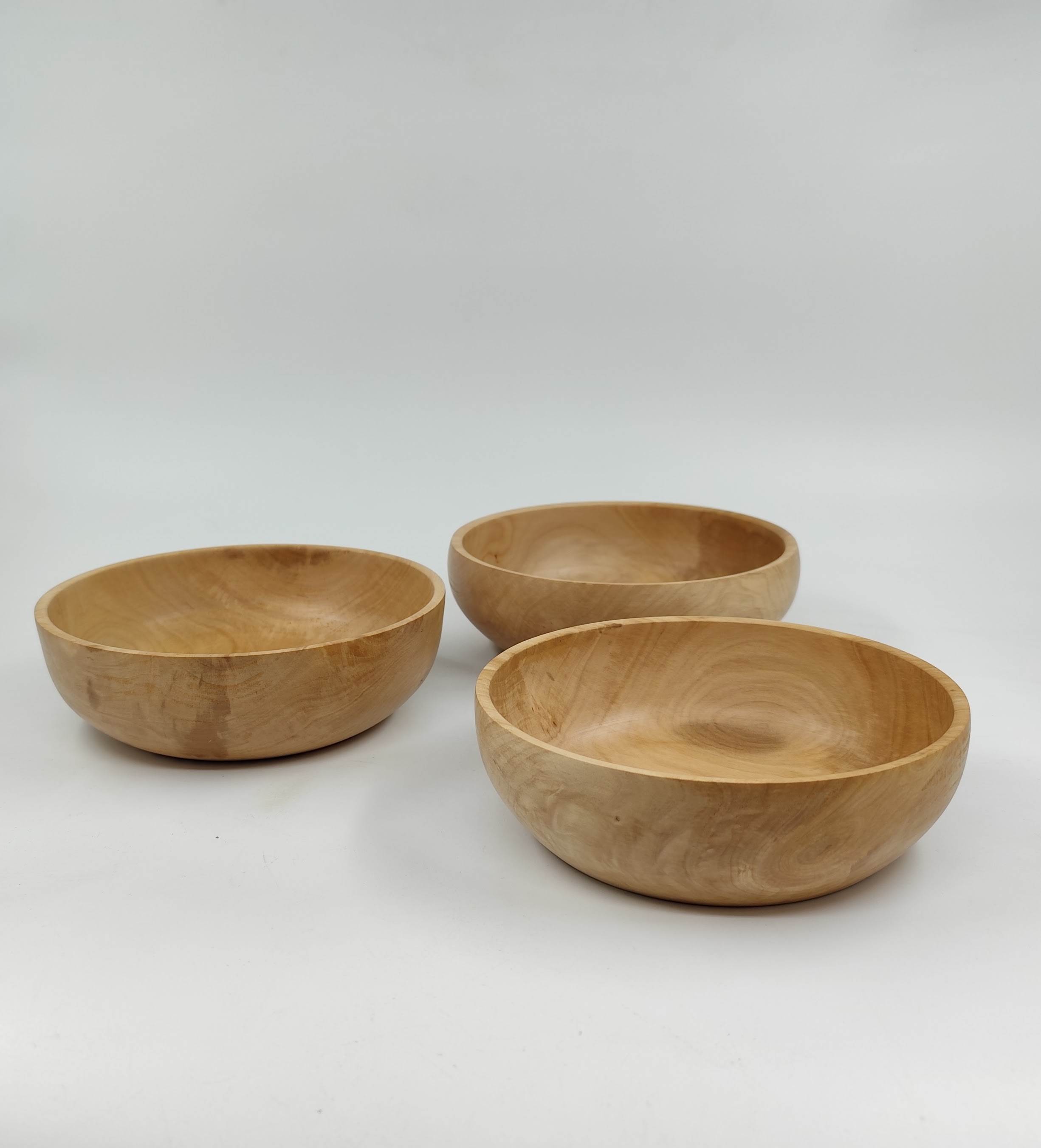 Set of 3 smaller wooden bowl, handmade, handturned, pear wood, photo 4
