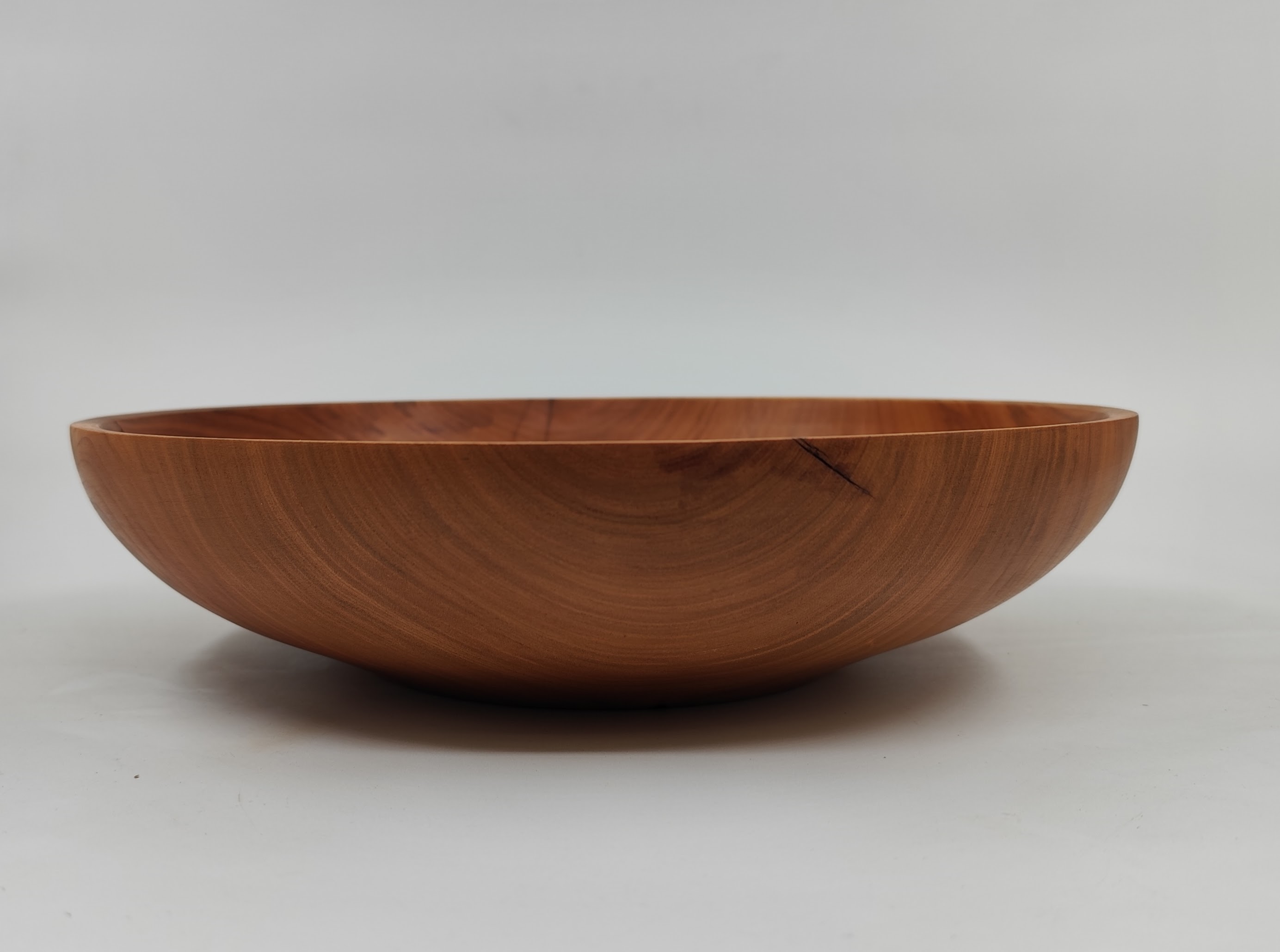 Wooden bowl, cherry wood, handturned, handmade, 320mm diameter, photo 2