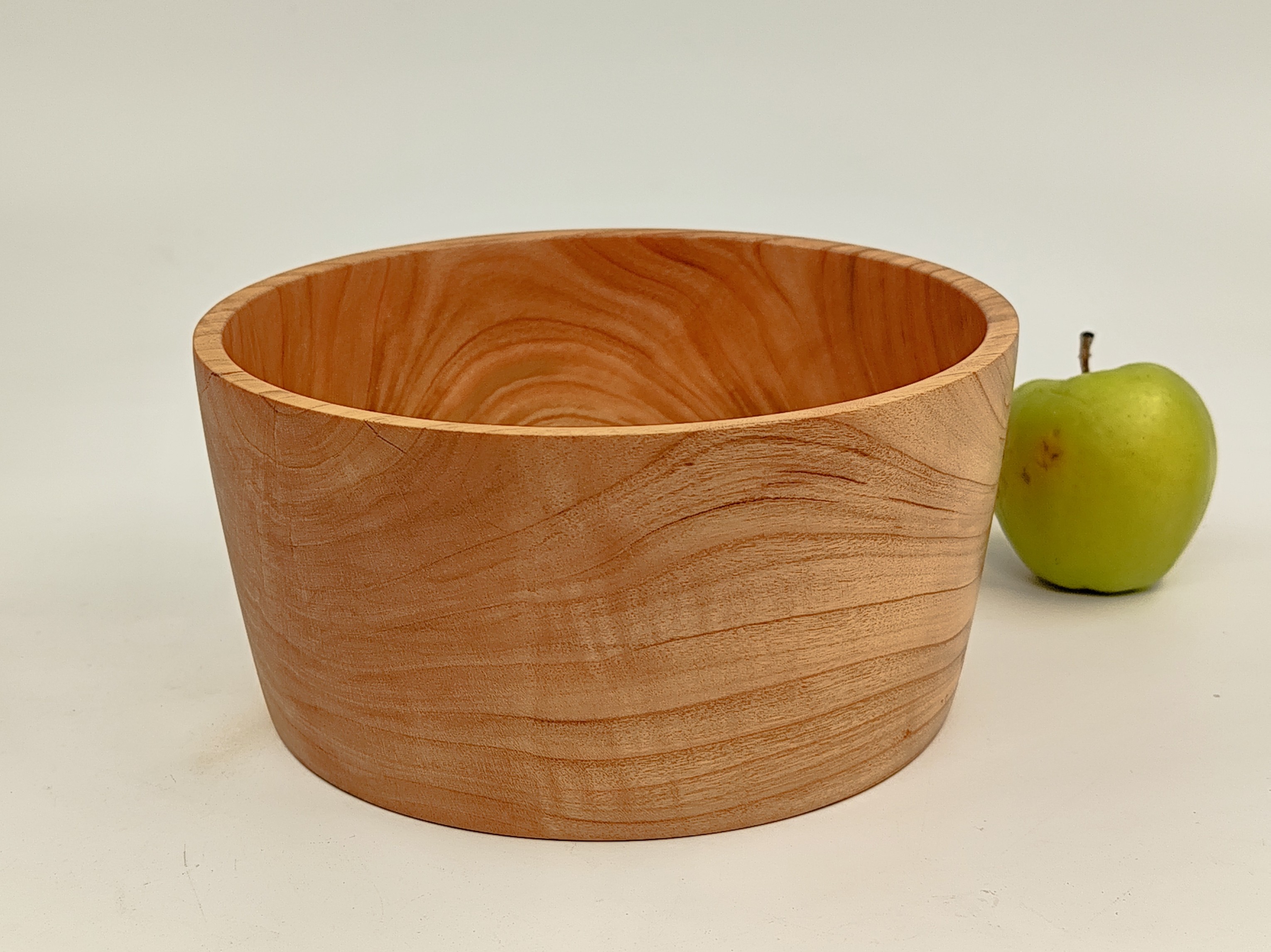 Wooden bowl, cherry wood, handturned, handmade, modern shape