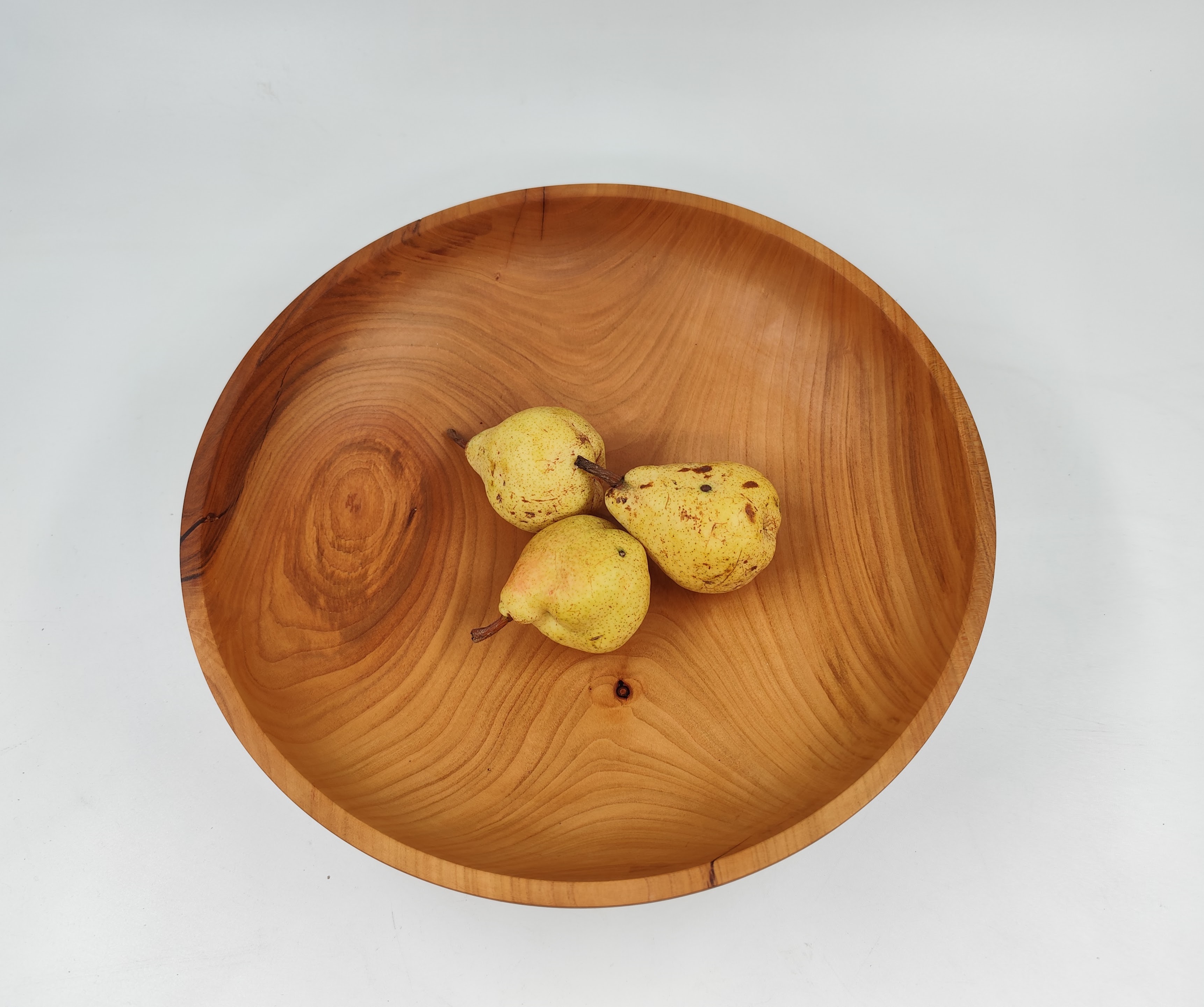 Wooden bowl, cherry wood, handturned, handmade, 320mm diameter, photo 3