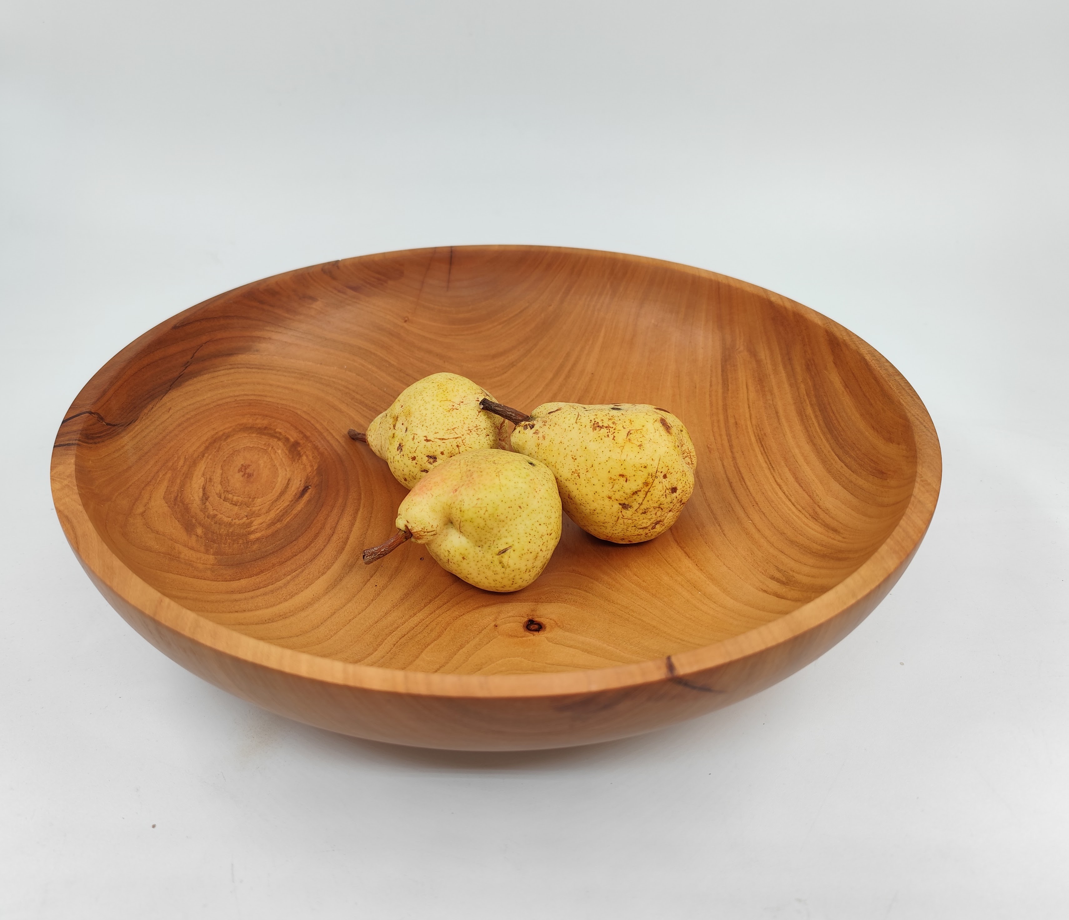 Wooden bowl, cherry wood, handturned, handmade, 320mm diameter, photo 4