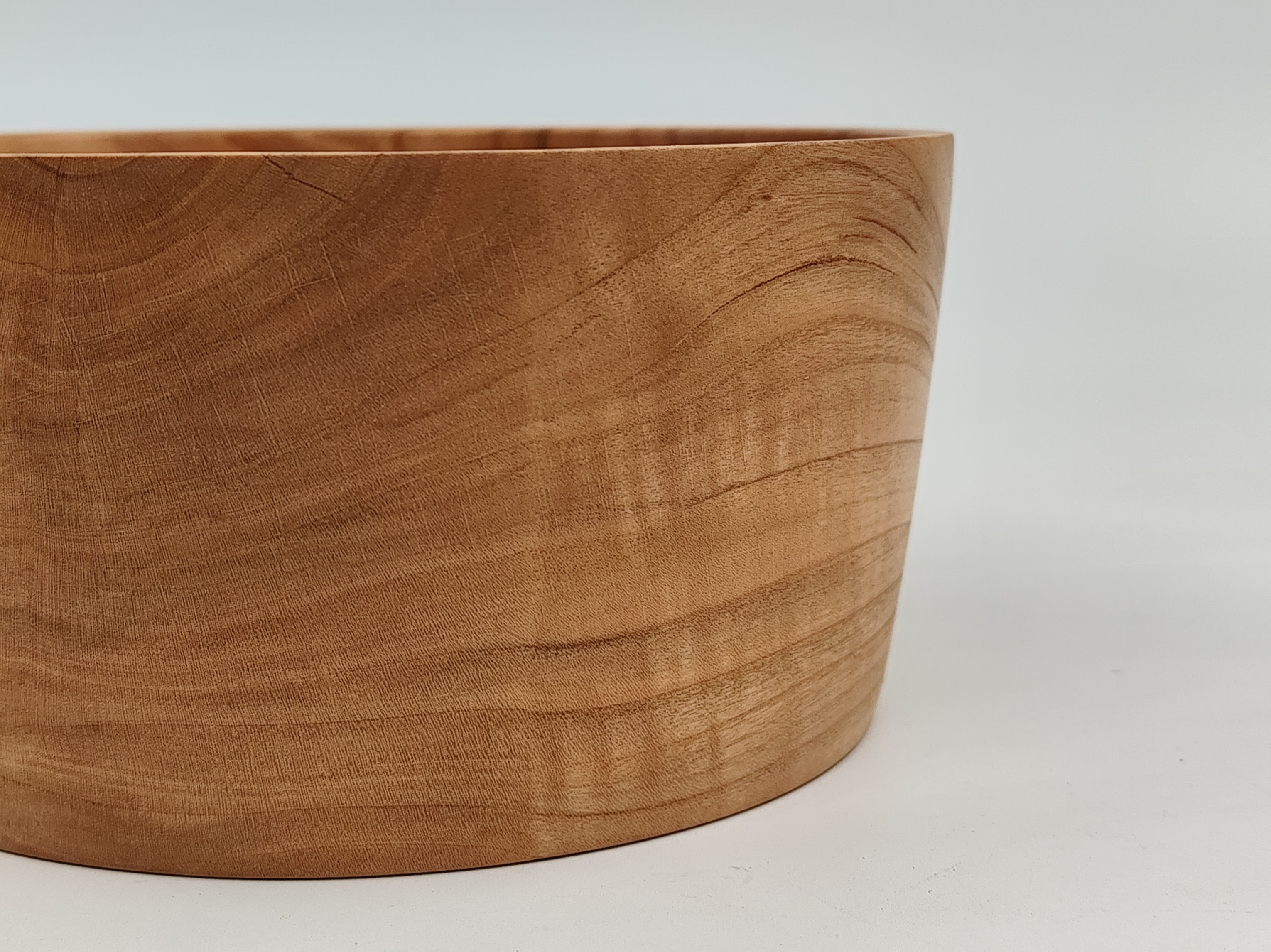 Wooden bowl, cherry wood, handturned, handmade, modern shape, photo 6