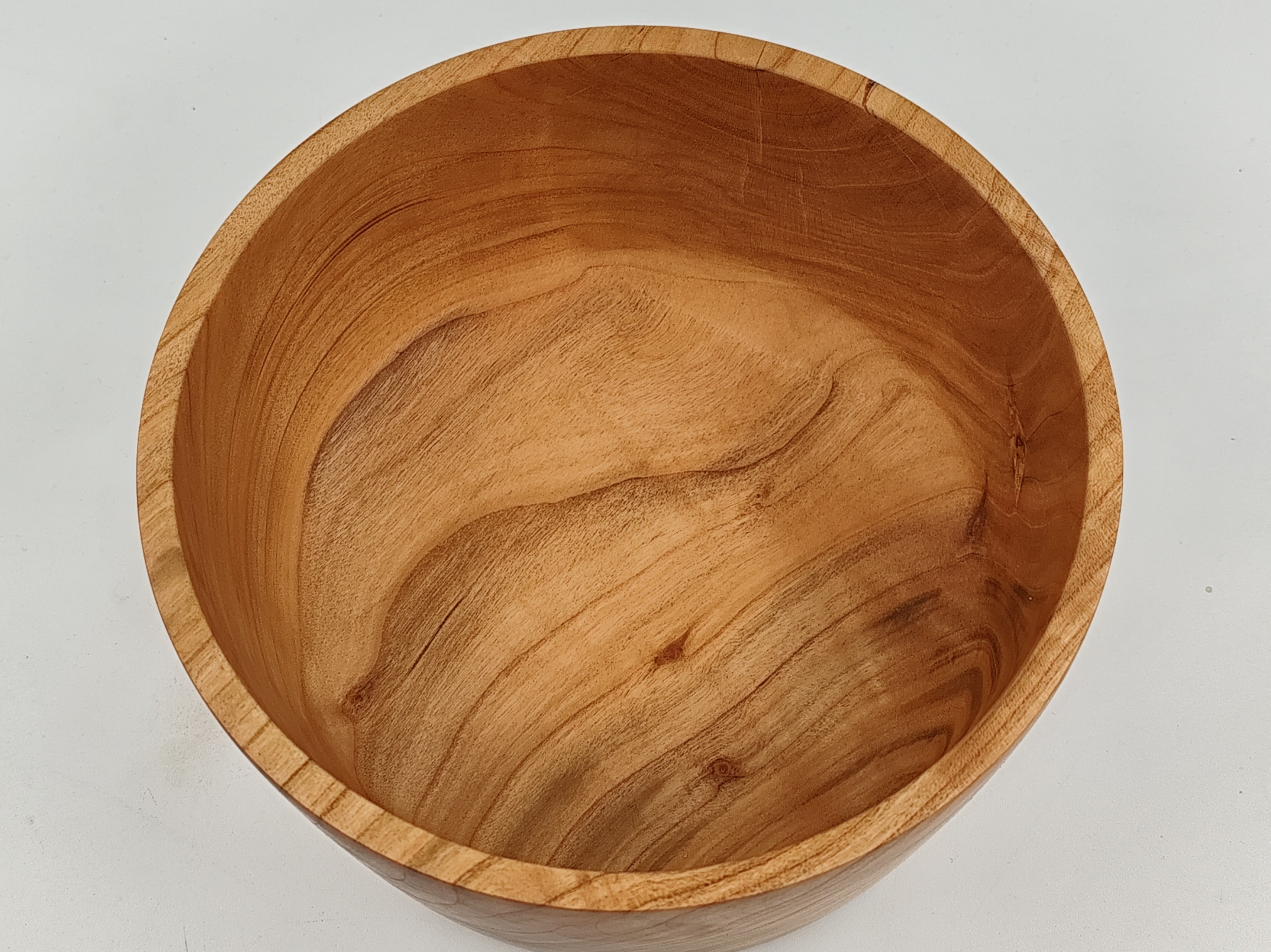 Wooden bowl, cherry wood, handturned, handmade, modern shape, photo 5