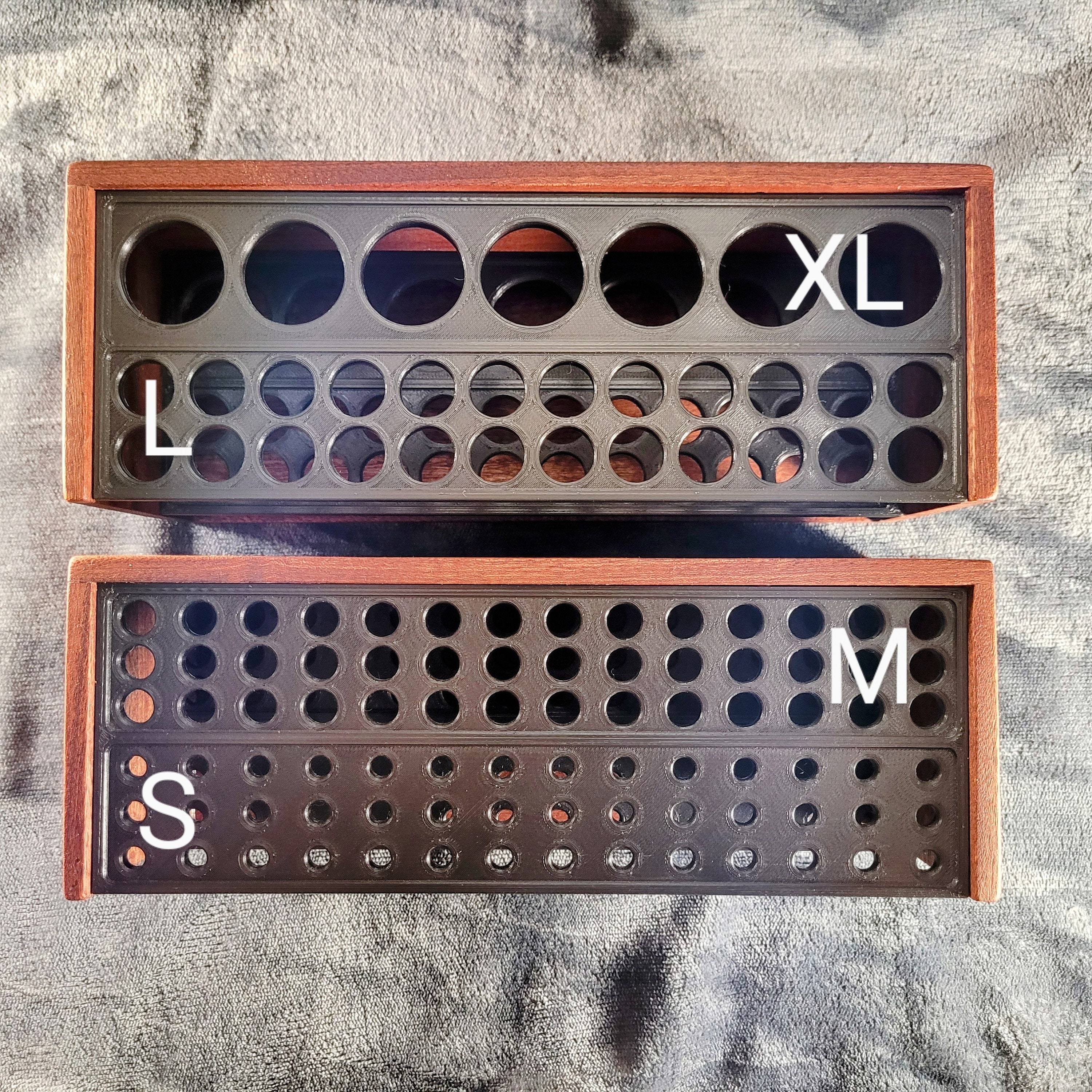 Custom Hardwood Brush/Tool Organizer - For Artists, Potters, Makers and Makeup Artists - Holds up to 72 Brushes, photo 2