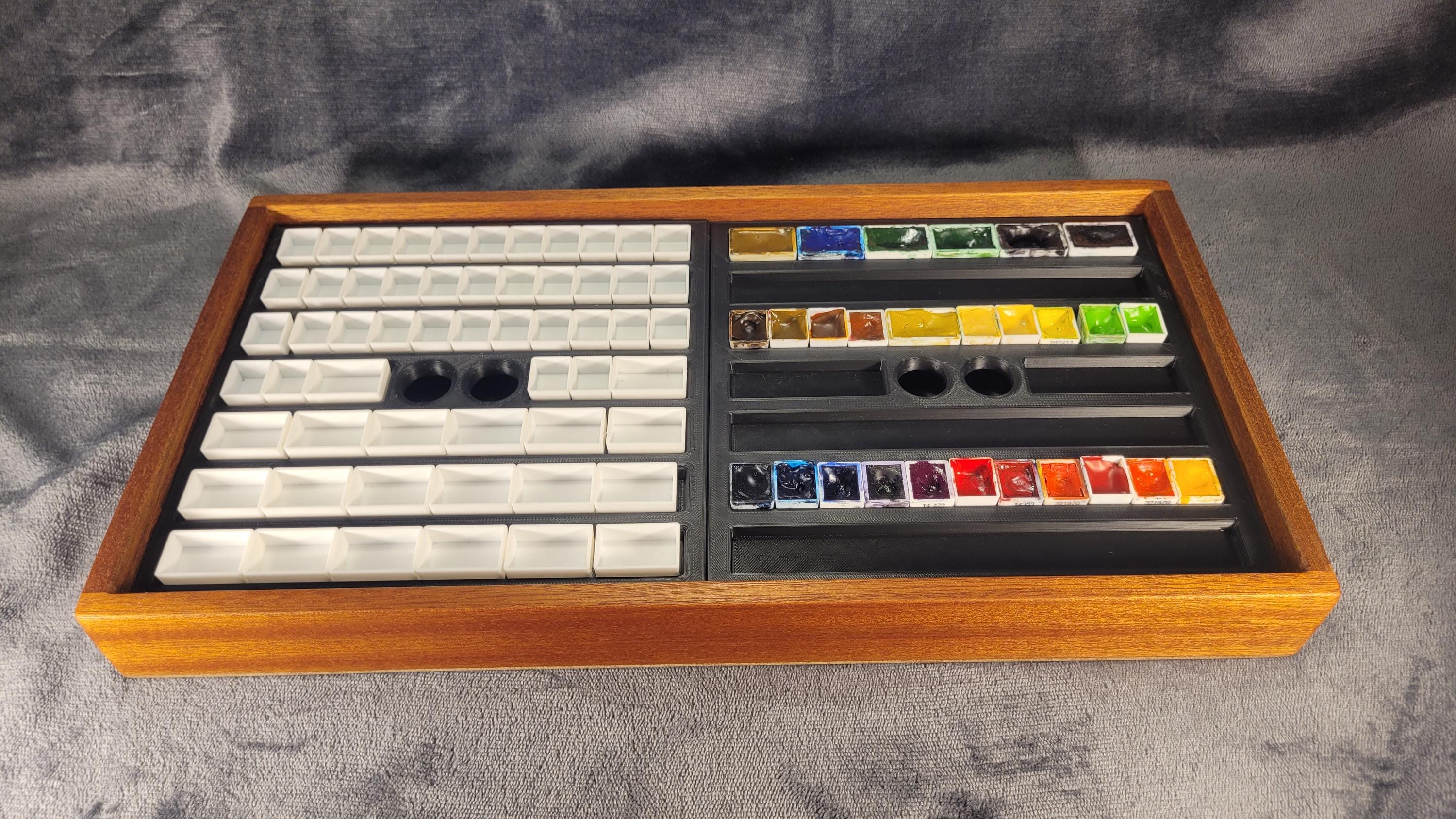 Quarter/Half Pan Organizer - Double Insert - (Holds up to 296 Quarter Pans) - For Artists Spare Quarter / Half Pans - Watercolor Organizer, photo 3