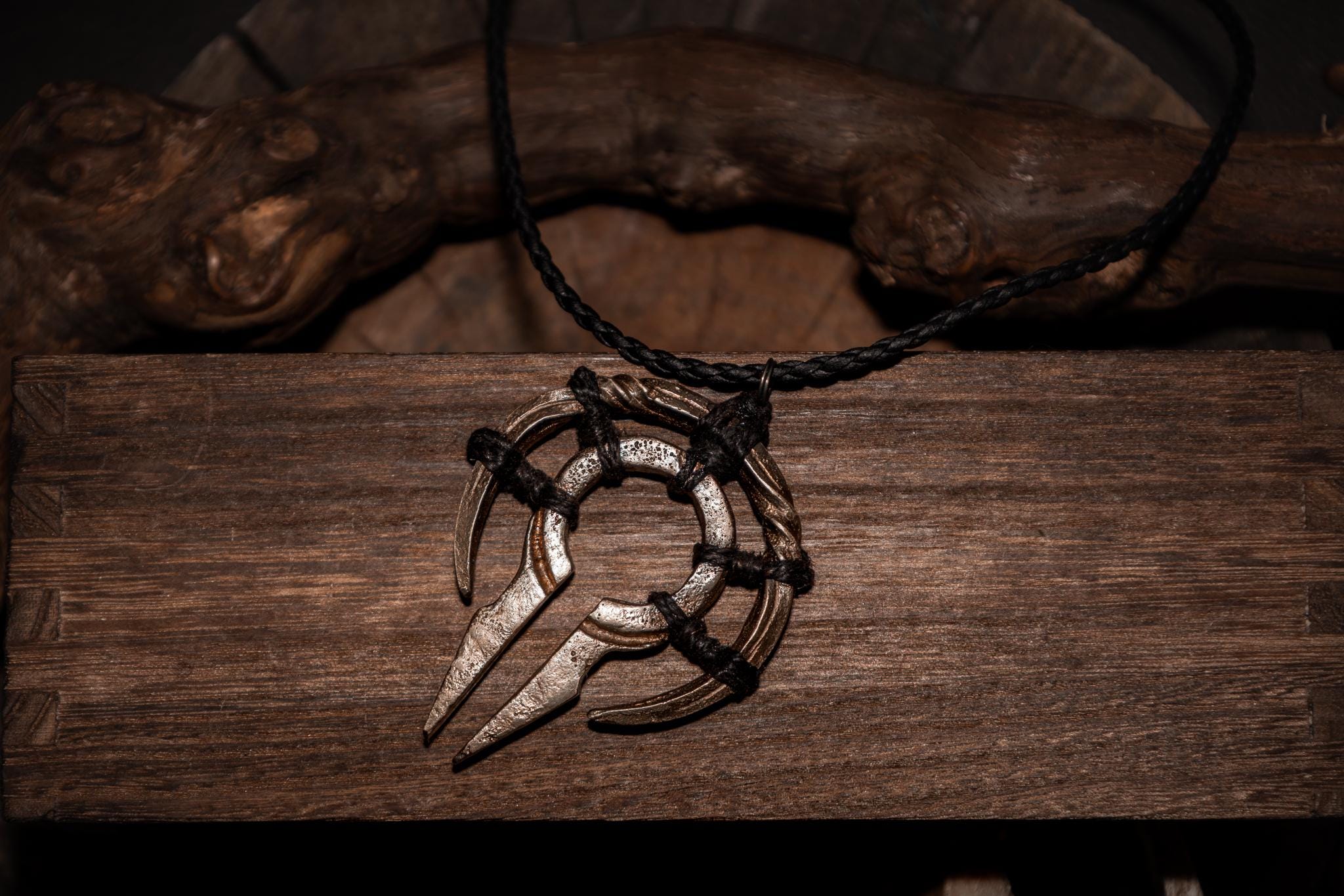 Midsommar Witch Talisman, Hand-cast bronze pendant, photo 6