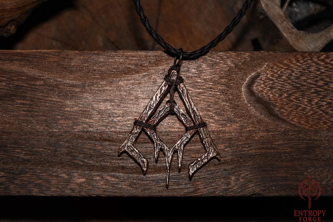Bronze Witch Talisman “Entropy”, Occult Protective Ward Pendant, Dark Fantasy Relic, photo 6