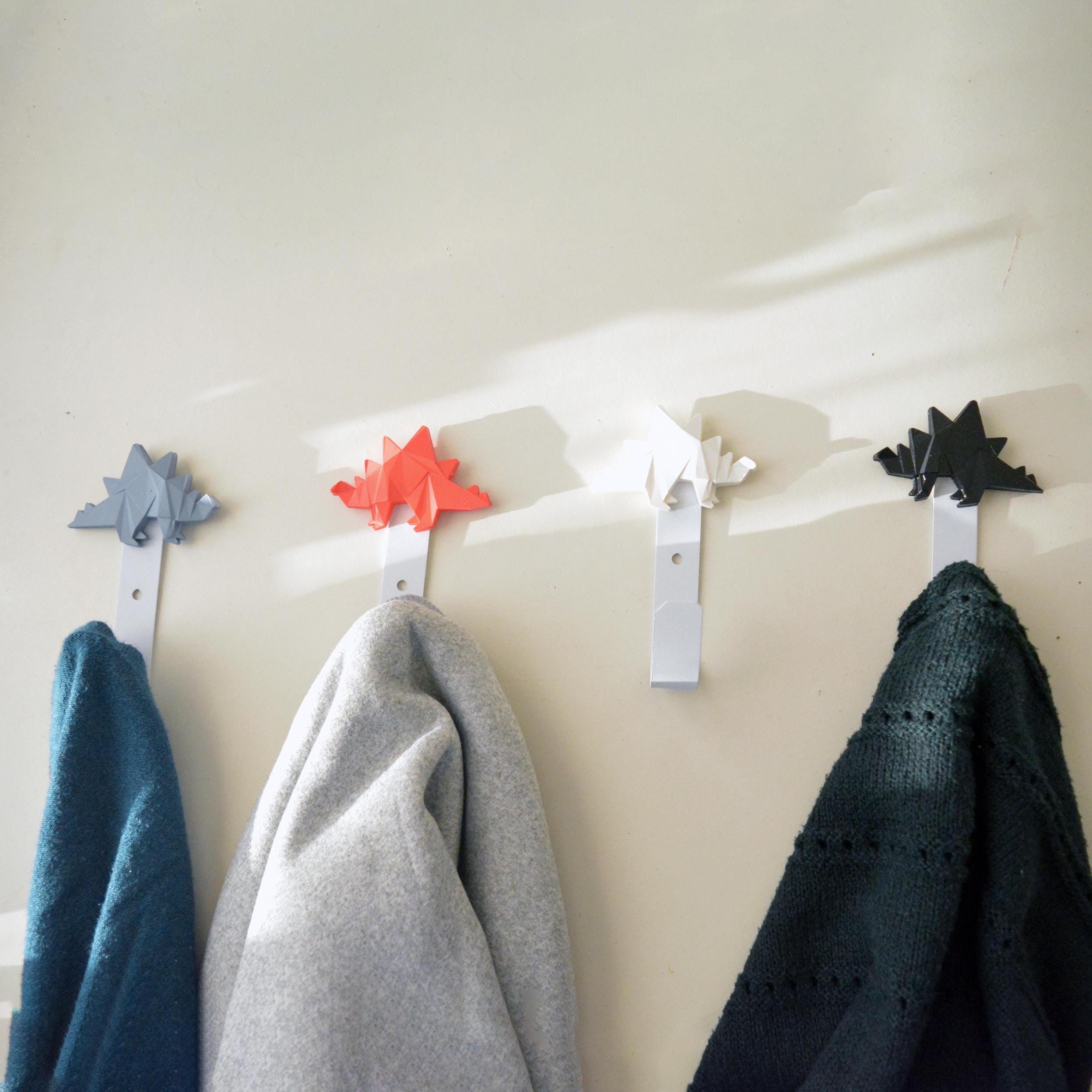 Dinosaur Wall Hook, Children's Decorative Hanger, T. rex, Triceratops, Stegosaurus, Bathroom Towel or Clothes Hook, Baby's Nursery Gift, photo 4
