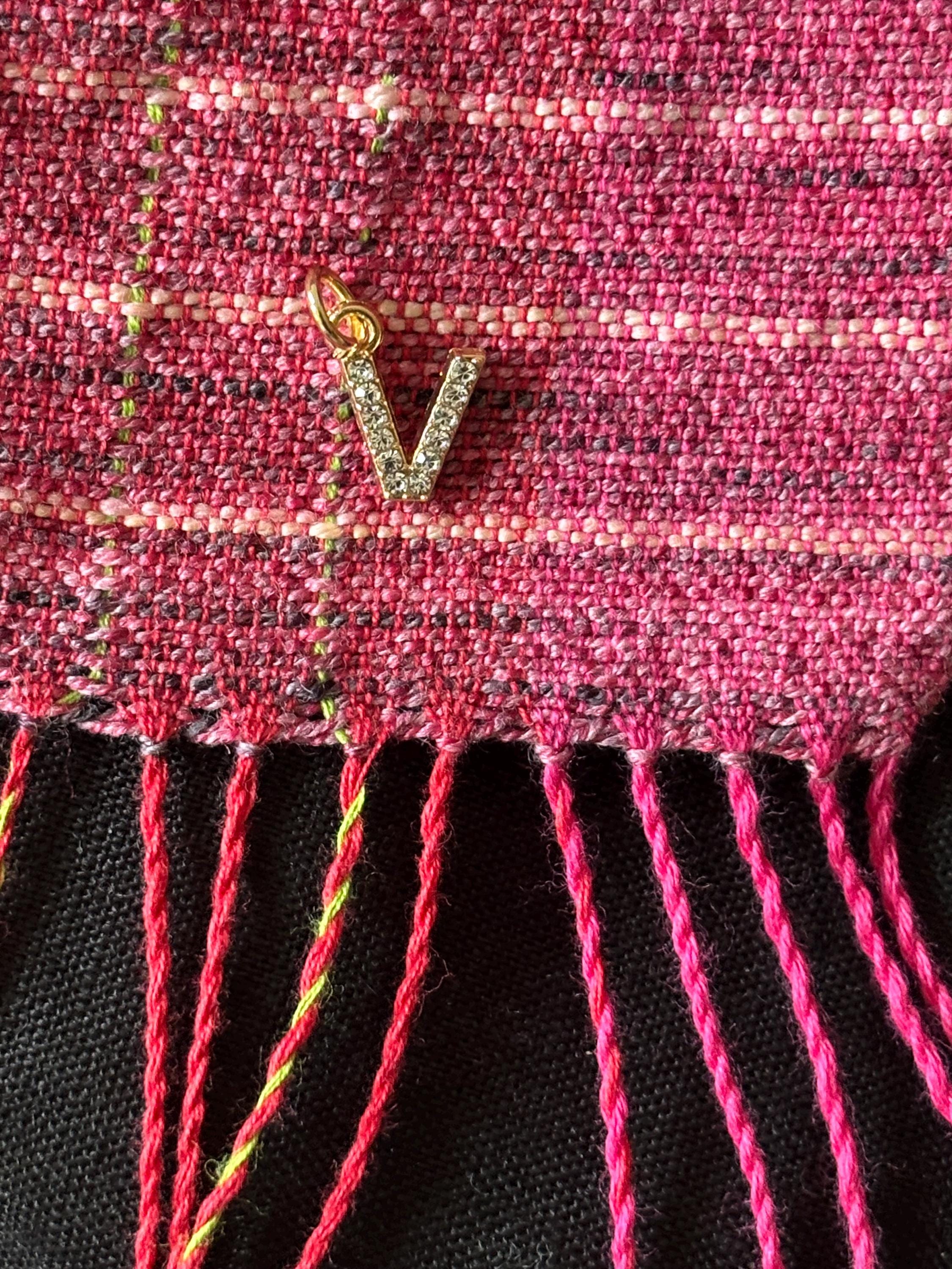 Handwoven Personalized Merino Silk Scarf - Pink Colors - Lightweight Warm Shawl - Giftable Wrap, personalized stole, photo 5