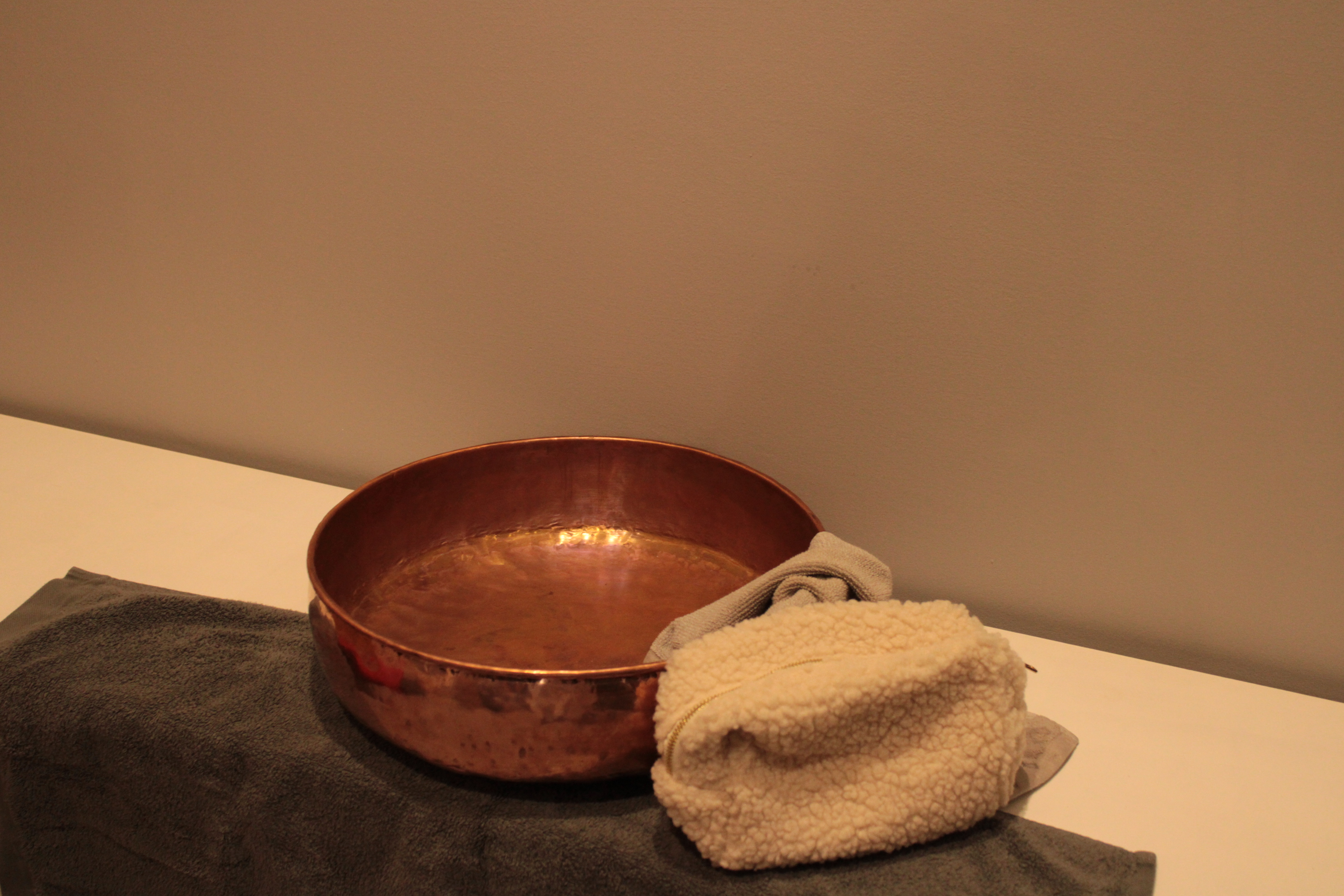 Handmade Copper Vessel Sink – Round Countertop Basin in Pure Copper, Rustic Modern Bathroom Sink, Custom Drain Hole, photo 3