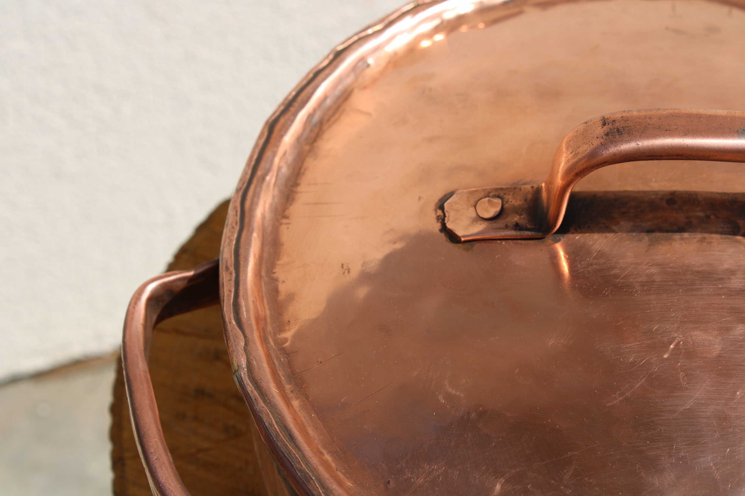 Handmade Copper Pot: Pasta, Soups, unique cookware, round pot, photo 3