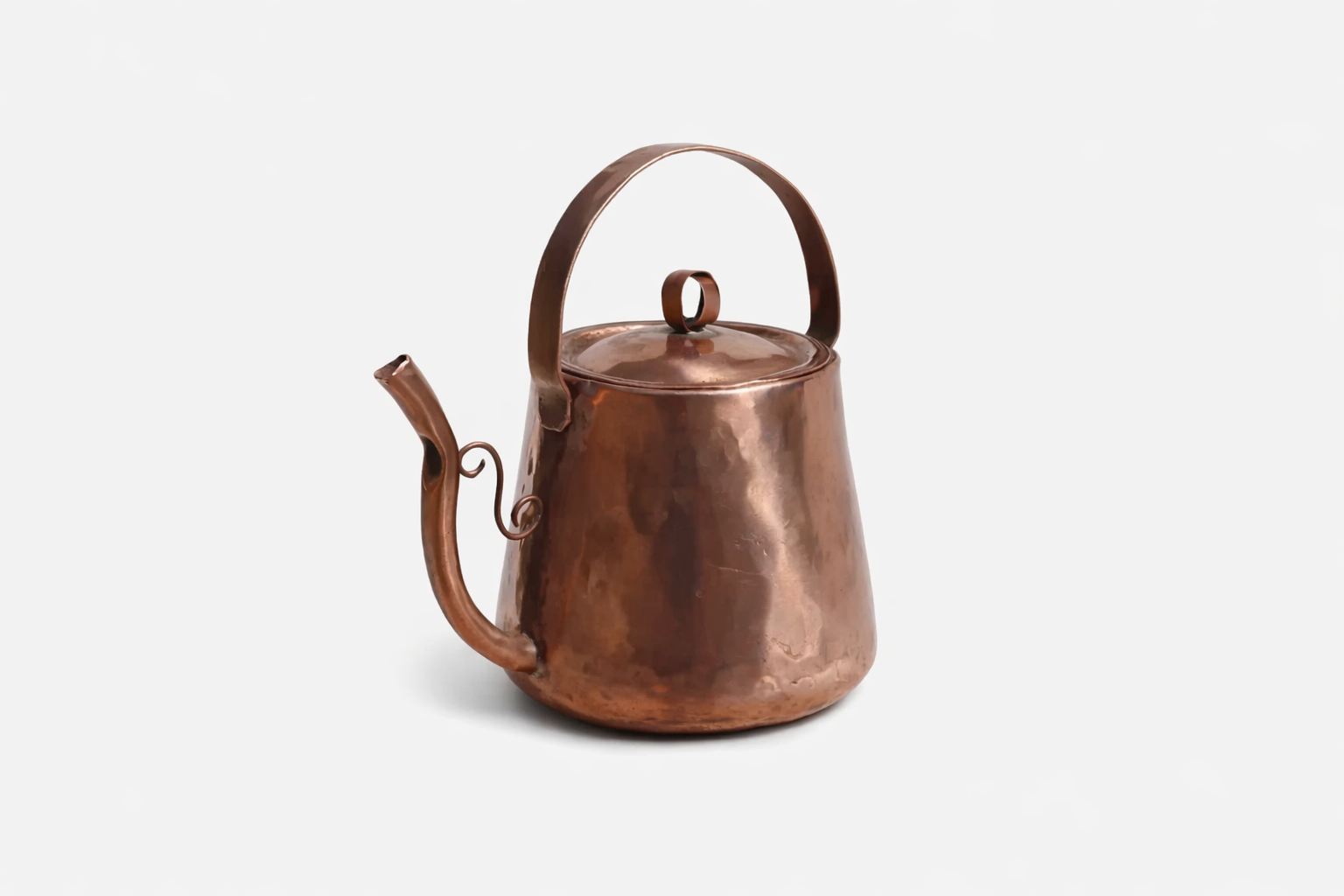 Elegant Handmade Copper Pot, Rustic Kettle for Cozy Wood Stove Decor, photo 2