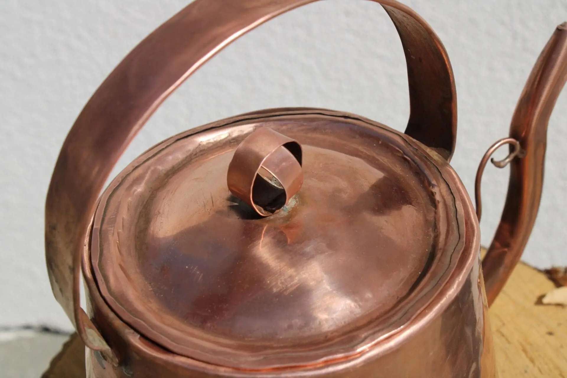 Elegant Handmade Copper Pot, Rustic Kettle for Cozy Wood Stove Decor, photo 3
